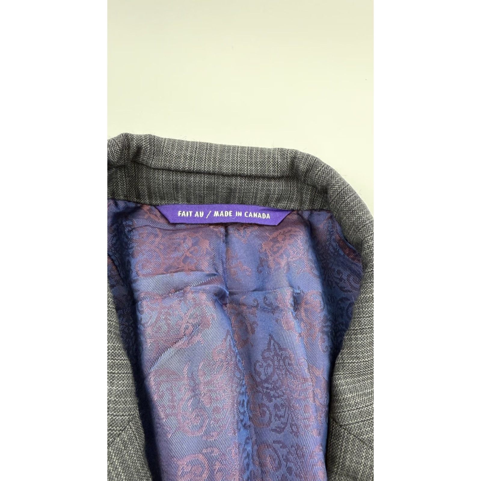 Ted Baker Ted Baker Jacket Mens 42R Gray Wool Jarrett CT Endurance Made in Canada Size US XS / EU 42 / 0 - 5 Thumbnail