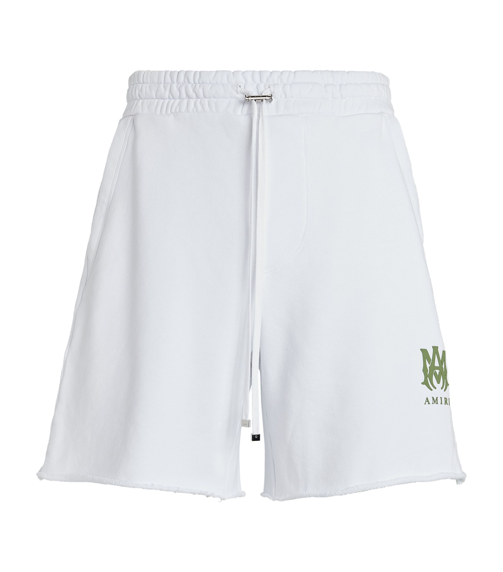 Amiri o1gr1nt1024 MA Logo Sweatshorts in White Size US 30 / EU 46 - 1 Thumbnail