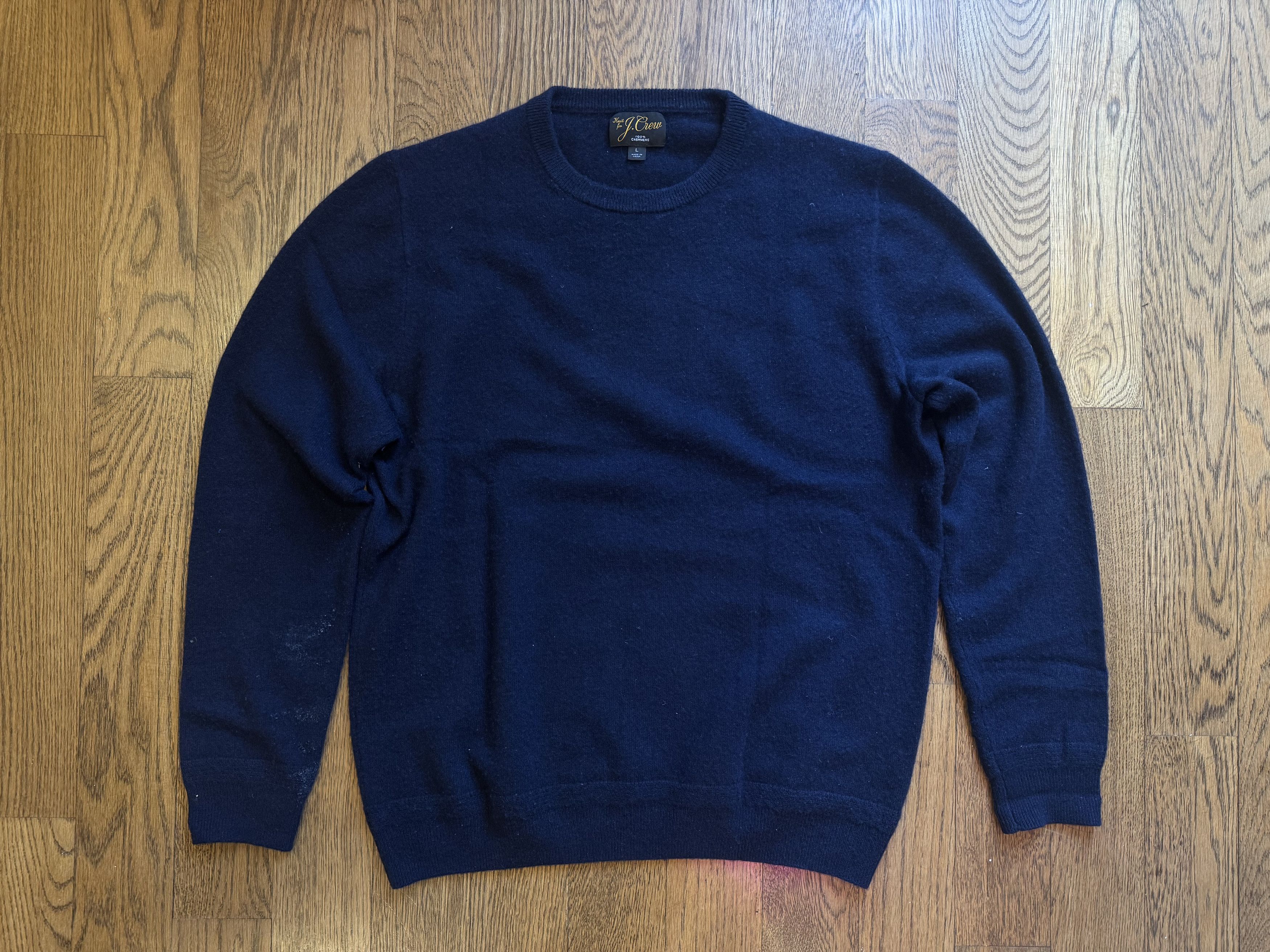 J.Crew J.Crew Men's Cashmere Sweater Navy Blue Size Large Size US L / EU 52-54 / 3 - 1 Thumbnail