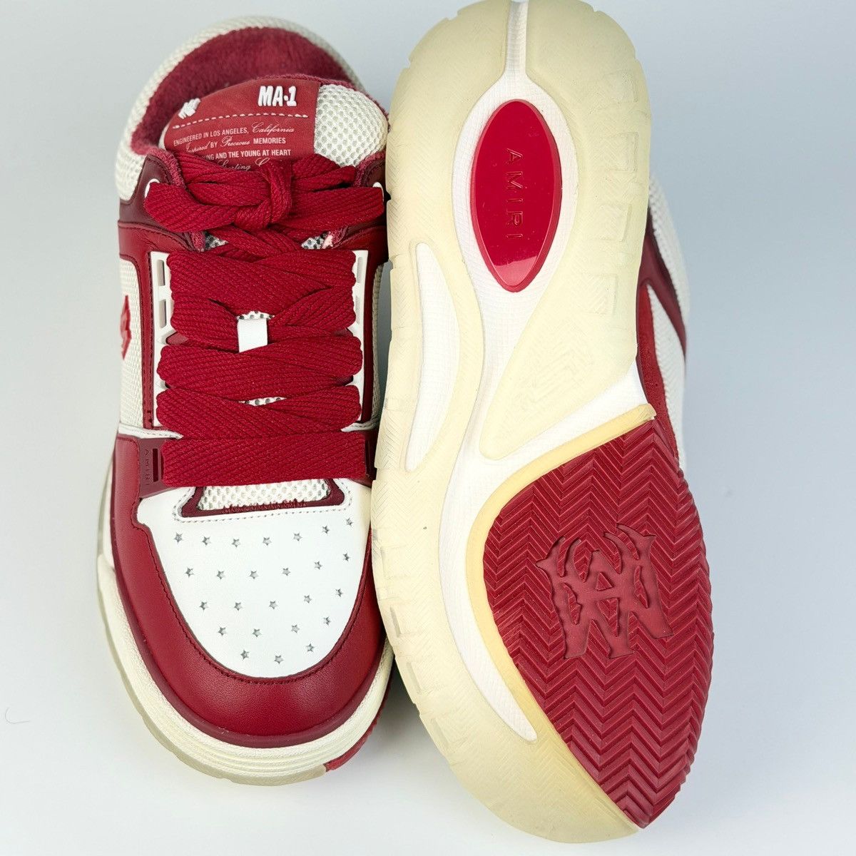 Amiri Amiri MA-1 Quad Red Sneakers Size US 10 / EU 43 - 10 Thumbnail