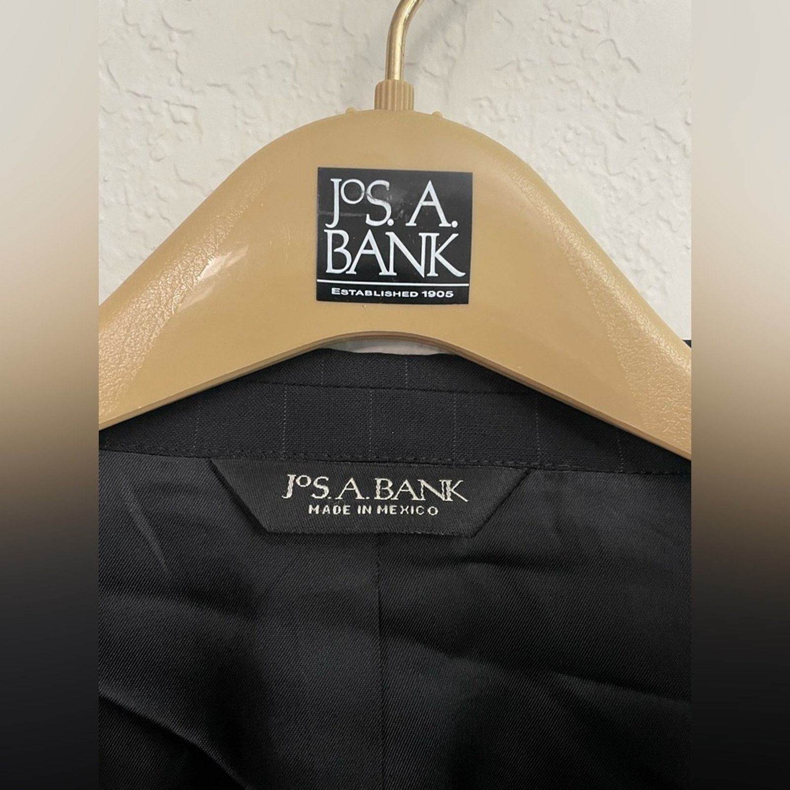 Jos. A. Bank Jos A Bank Big and Tall Fit Gray Pinstripe Suit 40 Long Size 40L - 2 Thumbnail