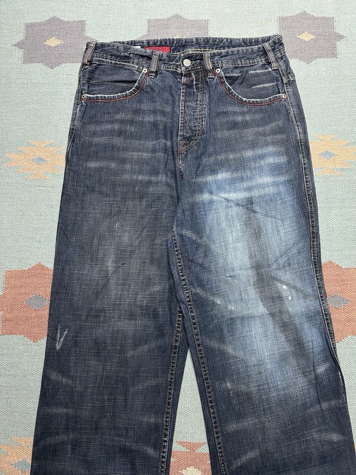 Vintage Vtg y2k baggy jeans ecko unltd embroidered wide skater 33x32 Size US 33 - 7 Thumbnail