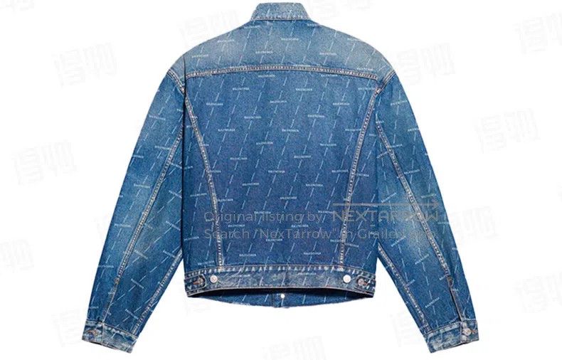 Balenciaga Balenciaga Logo Denim Jacket Size US M / EU 48-50 / 2 - 4 Thumbnail