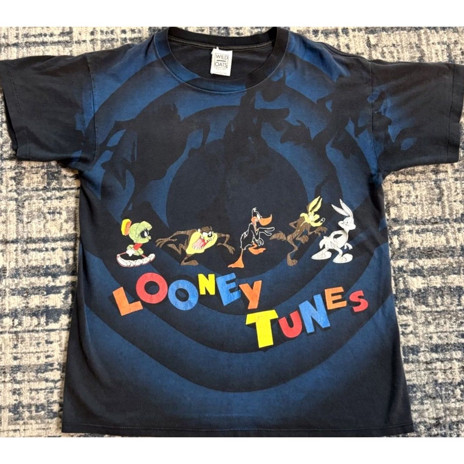 Vintage VINTAGE Wild Oats Looney Tunes Shirt Sz L Double Sided All Over Print USA 1992 T Tour Size US L / EU 52-54 / 3 - 2 Thumbnail
