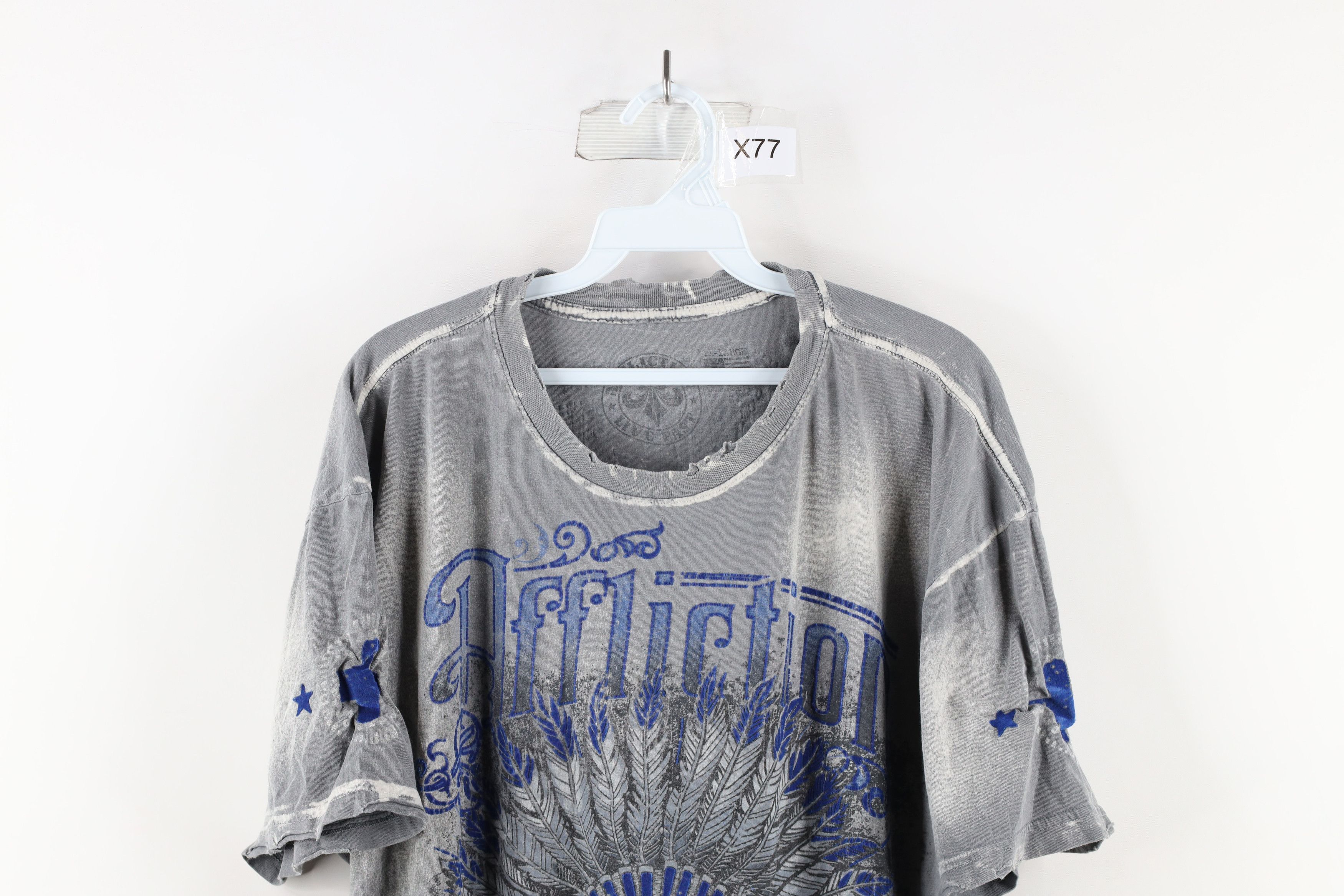 Affliction × Vintage Vintage Affliction Cross Bones UFC MMA Fighting T-Shirt USA Size US XXL / EU 58 / 5 - 2 Thumbnail