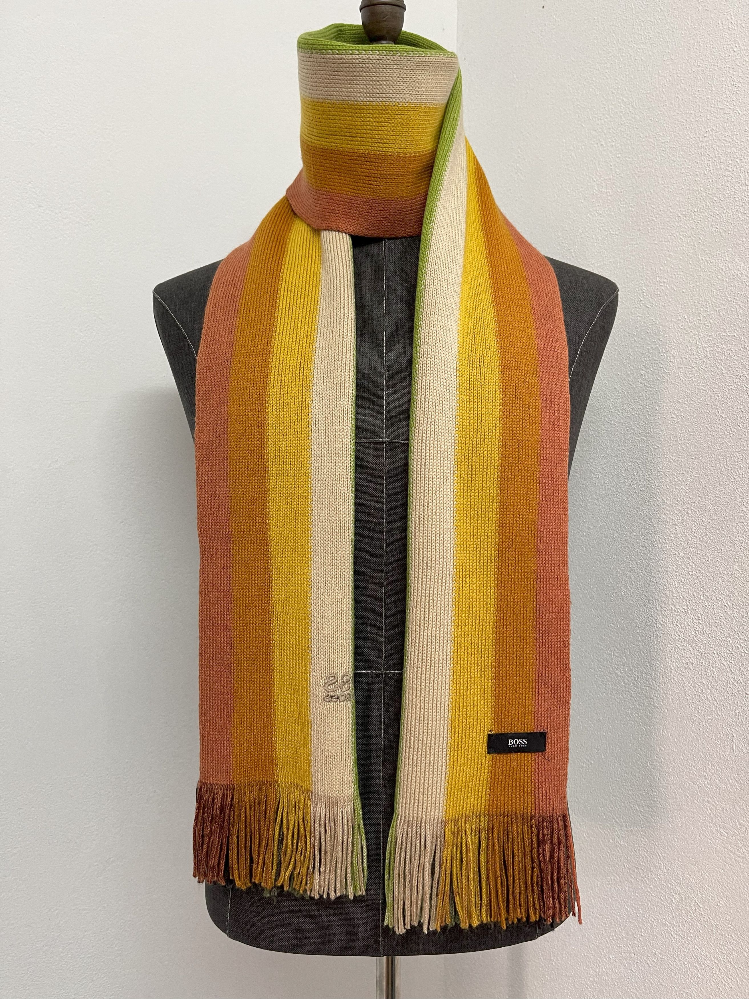 Hugo Boss Vintage Hugo Boss Scarf / Muffler - 6086 Size ONE SIZE - 1 Thumbnail