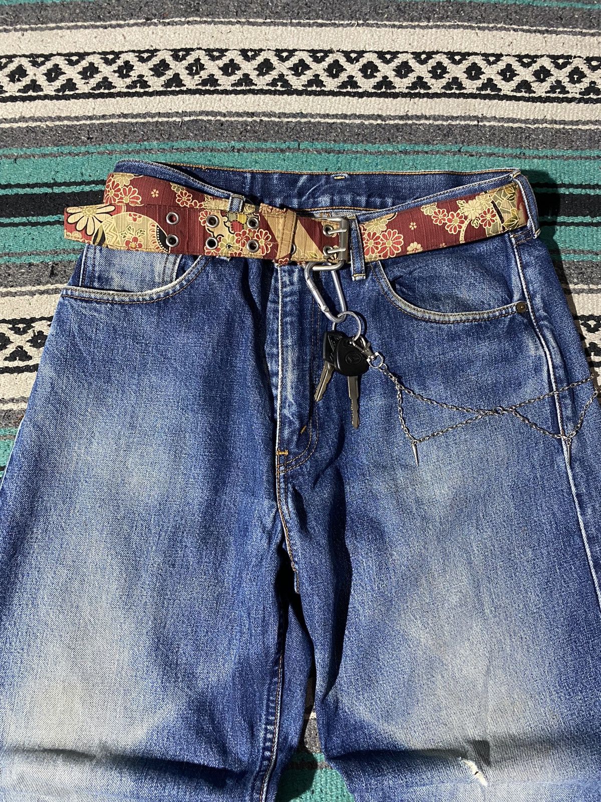 Japanese Brand × Levi's × Levi's Vintage Clothing Levis 504 Baggy Flared Denim Pants Size US 33 - 5 Thumbnail