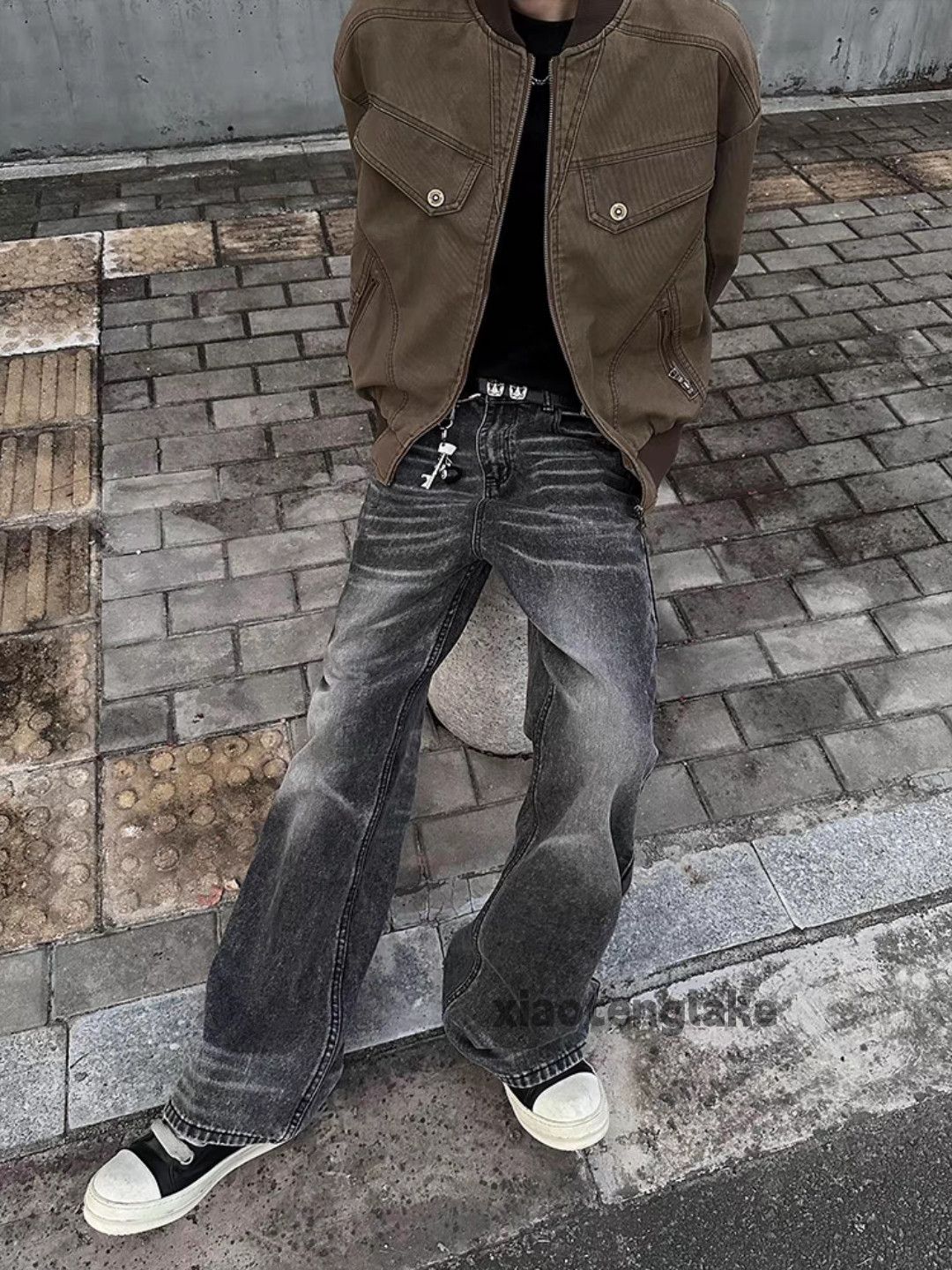 Jean × Vintage washed faded cleanfit yuppie bootcut punk flared jeans Size US 28 / EU 44 - 1 Thumbnail
