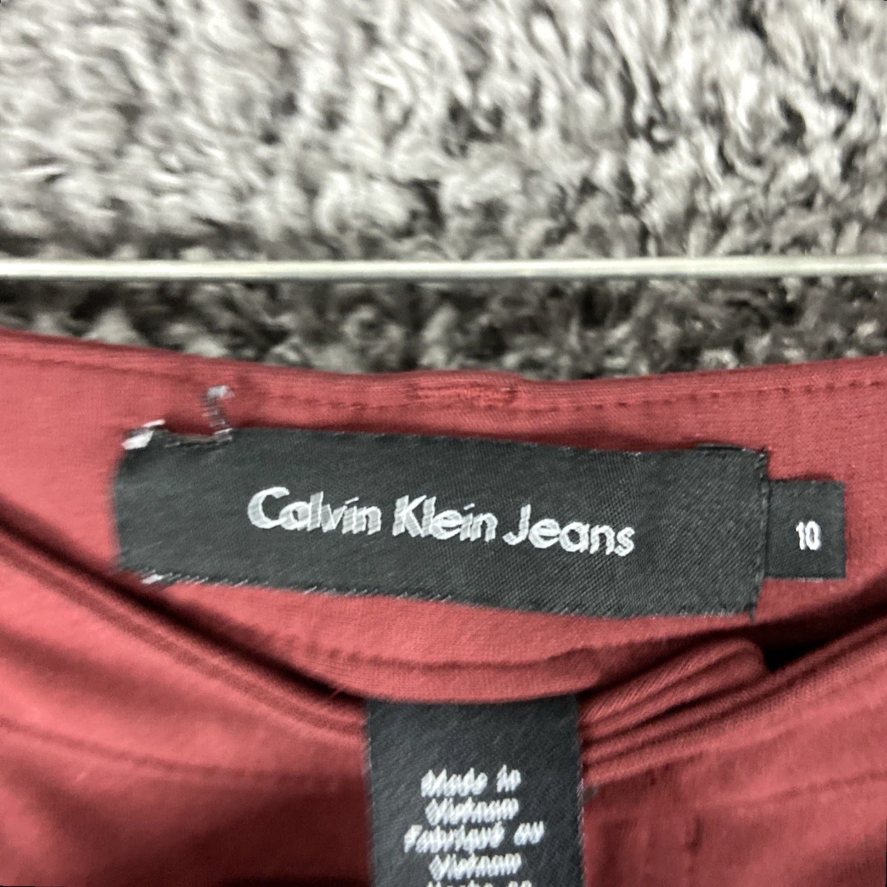 Calvin Klein CALVIN KLEIN Jeans Ankle Pants Red Women’s Regular Size 10 Size 32" / US 10 / IT 46 - 5 Thumbnail