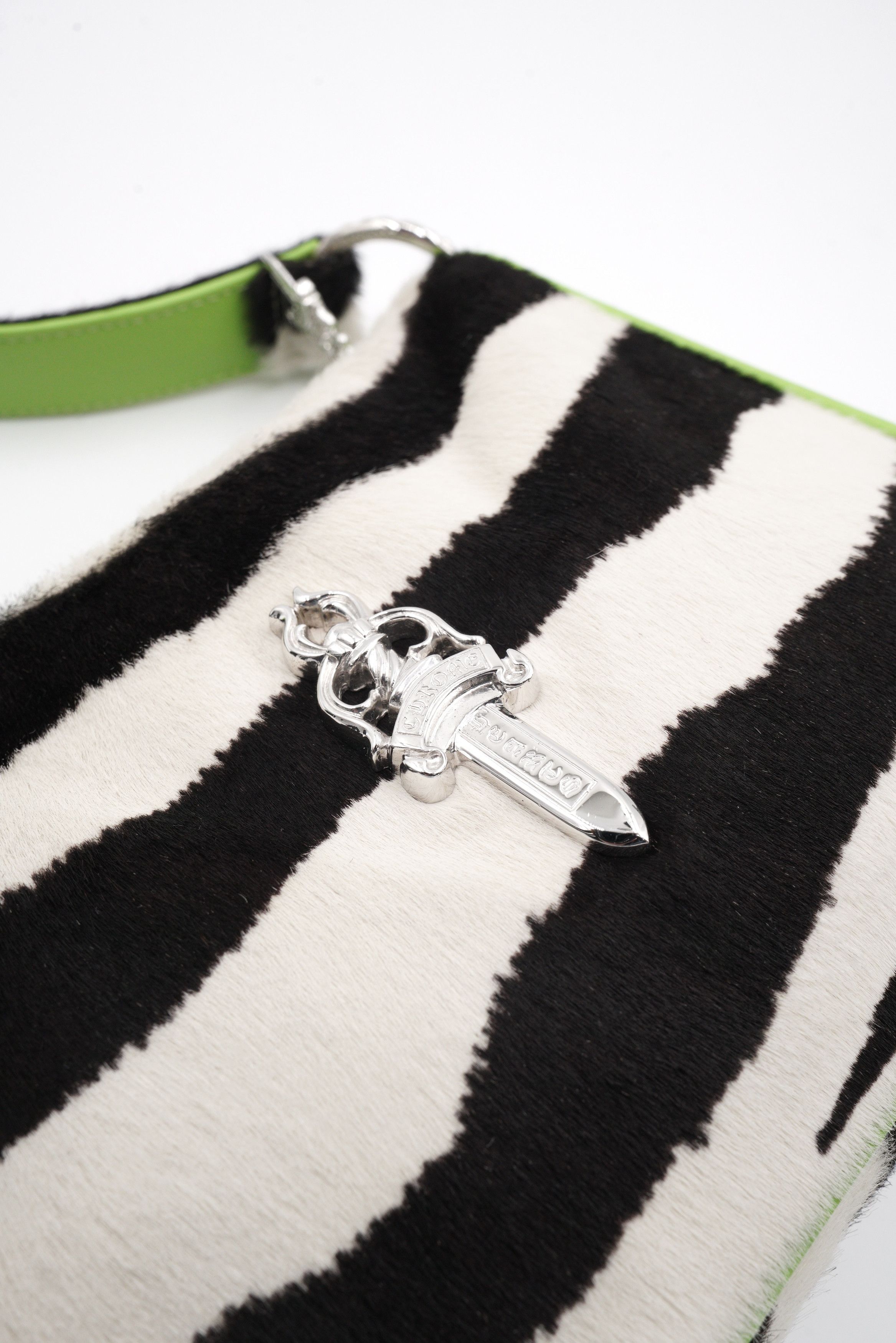 Chrome Hearts Chrome Hearts Pony Hair Zebra Stripe Chicken Nugget Bag Size ONE SIZE - 8 Thumbnail