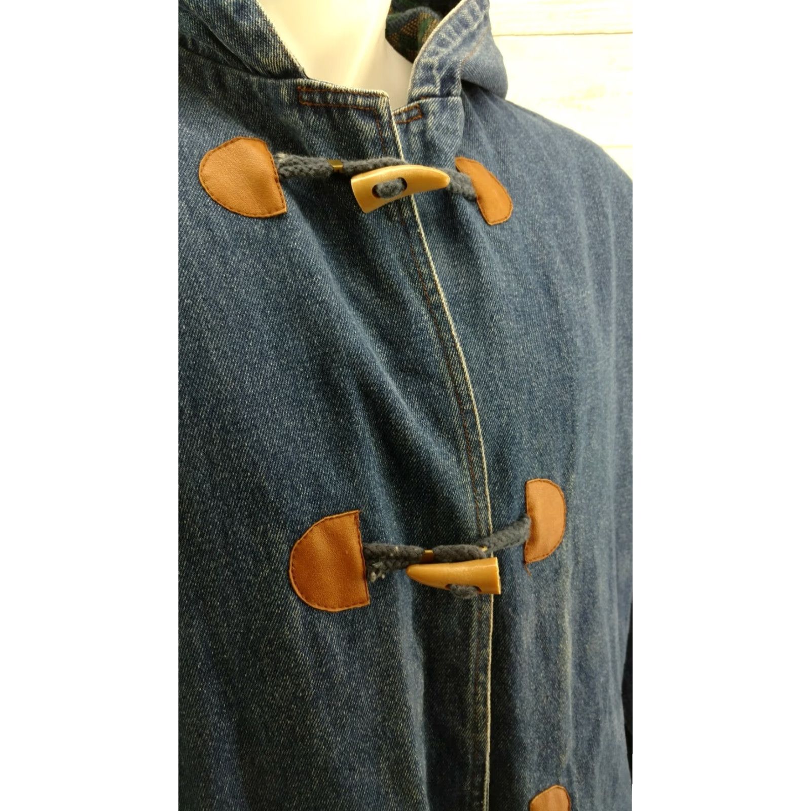 Vintage VINTAGE Rock Creek Jean Jacket Hood Lined Interior Womens Large Blue 90s 80s Denim Jacket Shirt Mens Girls Womens Regular Size L Jacket Size 36" / US 14 / IT 50 - 5 Thumbnail