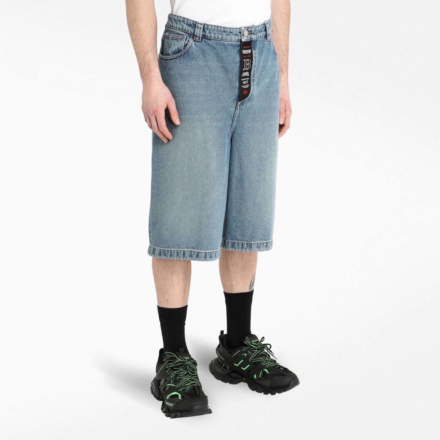 Balenciaga Baggy Skater Jorts Size US 30 / EU 46 - 14 Thumbnail