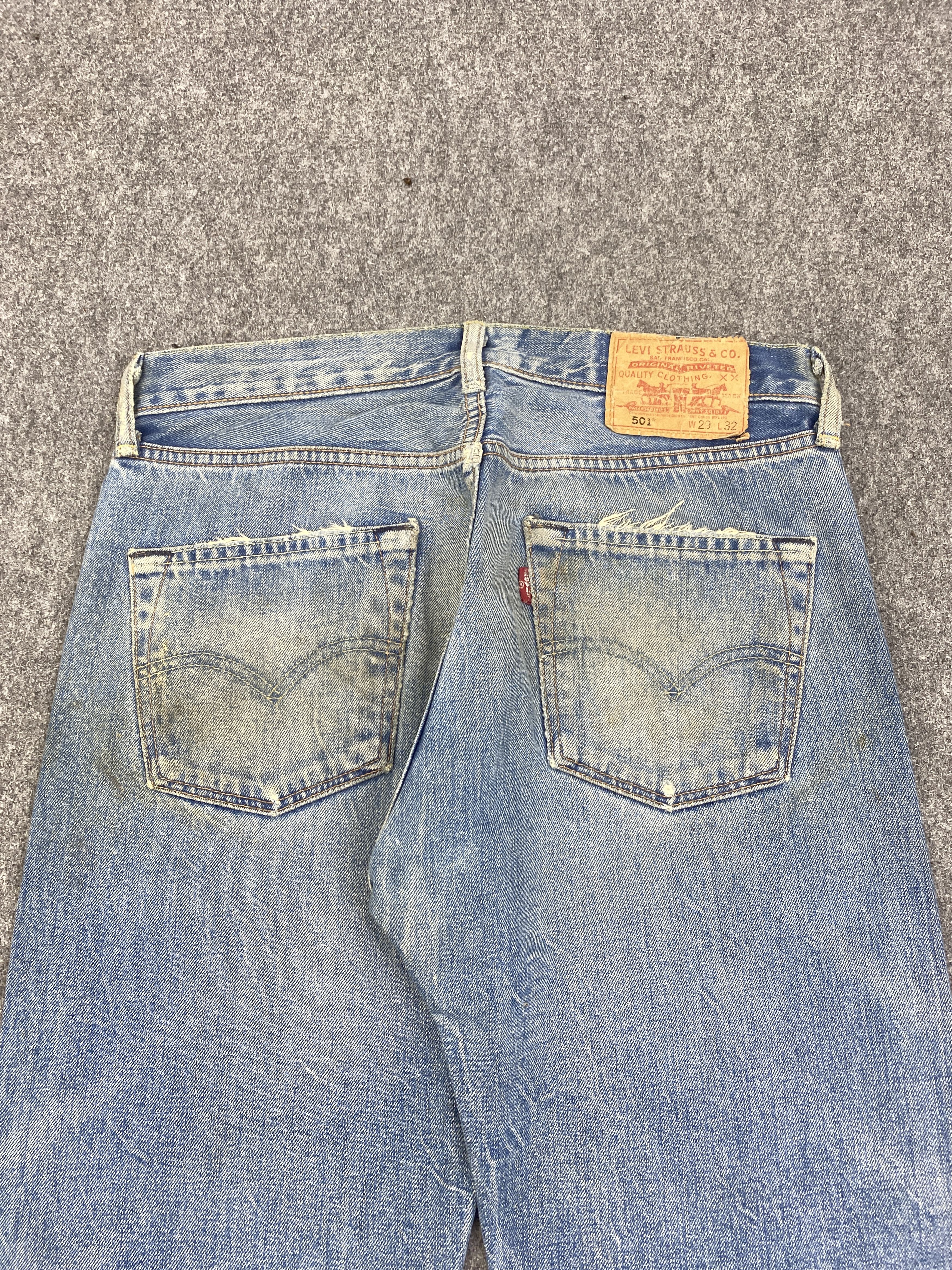 Levi's Vintage Levis 501 Faded Blue Jeans DP2841 Size US 29 - 4 Thumbnail