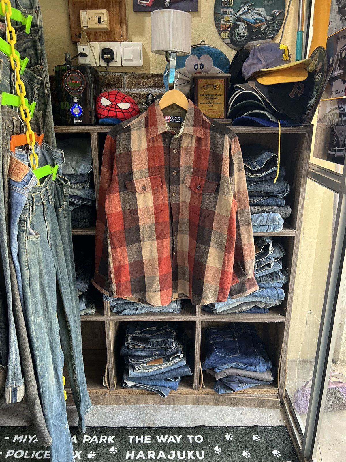 Chaps Ralph Lauren 🔥Vintage Distressed Chaps Ralph Lauren Flannel Size US M / EU 48-50 / 2 - 1 Thumbnail