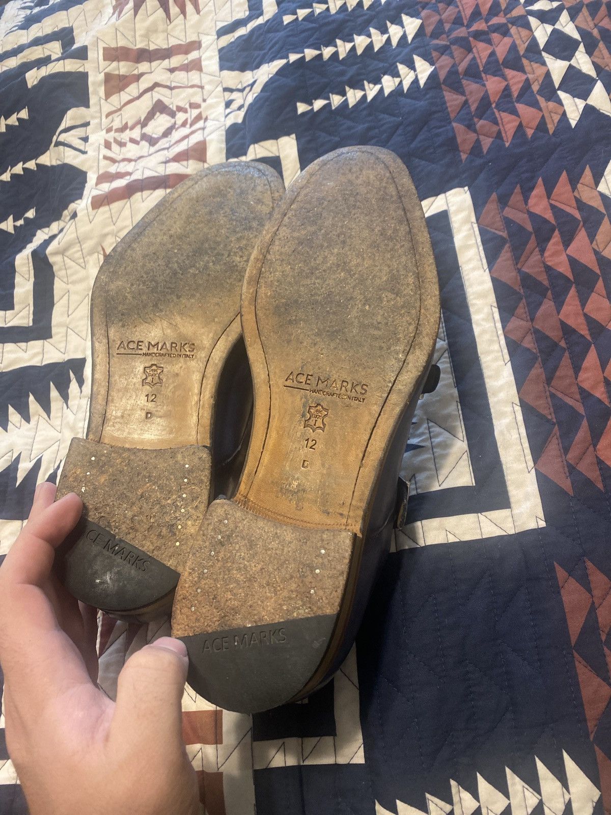 Other Ace Mark Monk Strap Shoes Size US 12 / EU 45 - 4 Thumbnail
