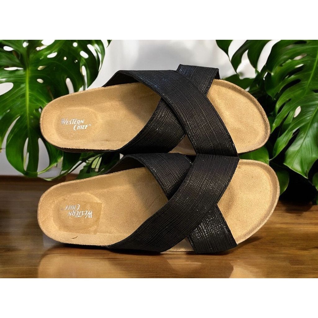 Unknown London Western Chief Women's Sandals Slides Slip Ons Flats Sz 9 Size US 9 / IT 39 - 3 Thumbnail