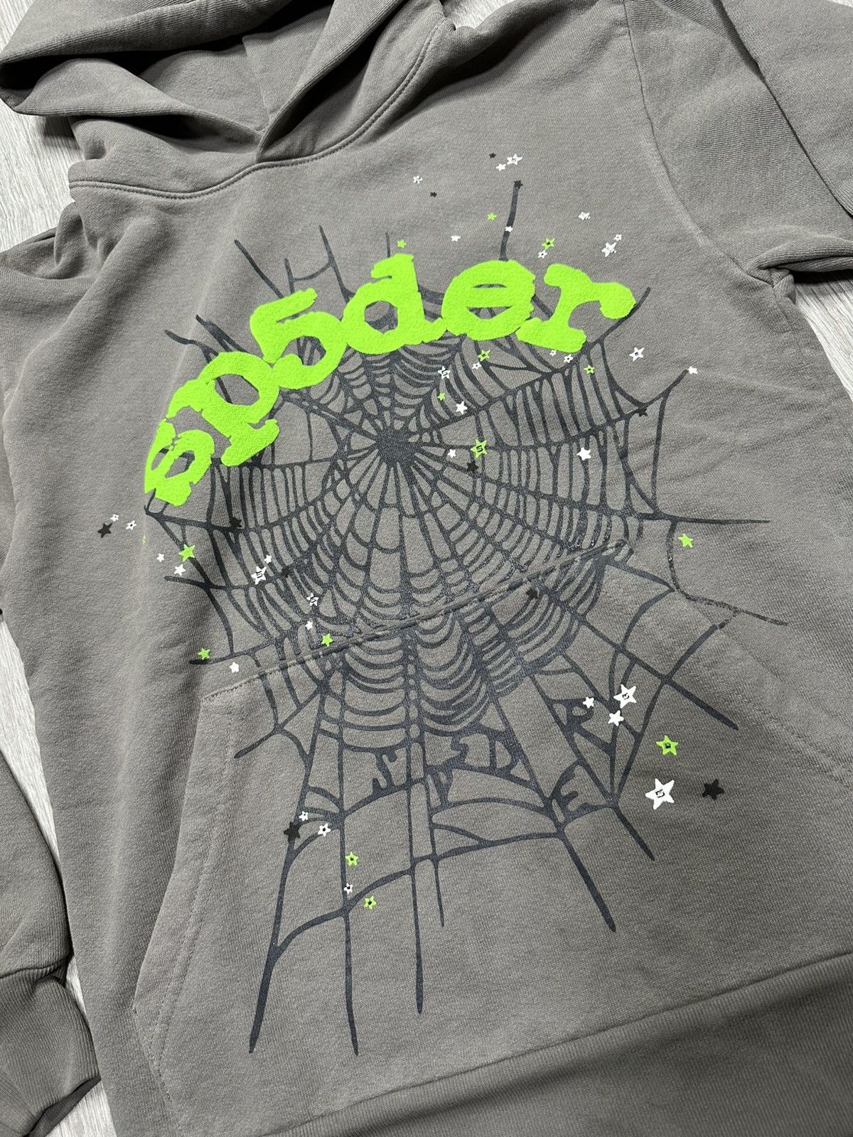 Sp5der Sp5der Wait Web Hoodie Slate Grey Size US XS / EU 42 / 0 - 4 Thumbnail