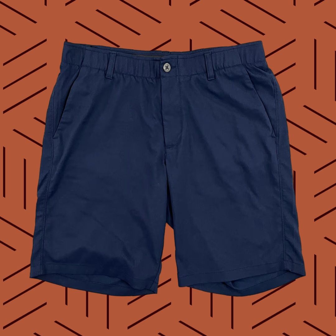 Under Armour Under Armour Drive Chino Shorts Mens 34 10" Blue Heatgear Performance Golf Size US 34 / EU 50 - 1 Thumbnail