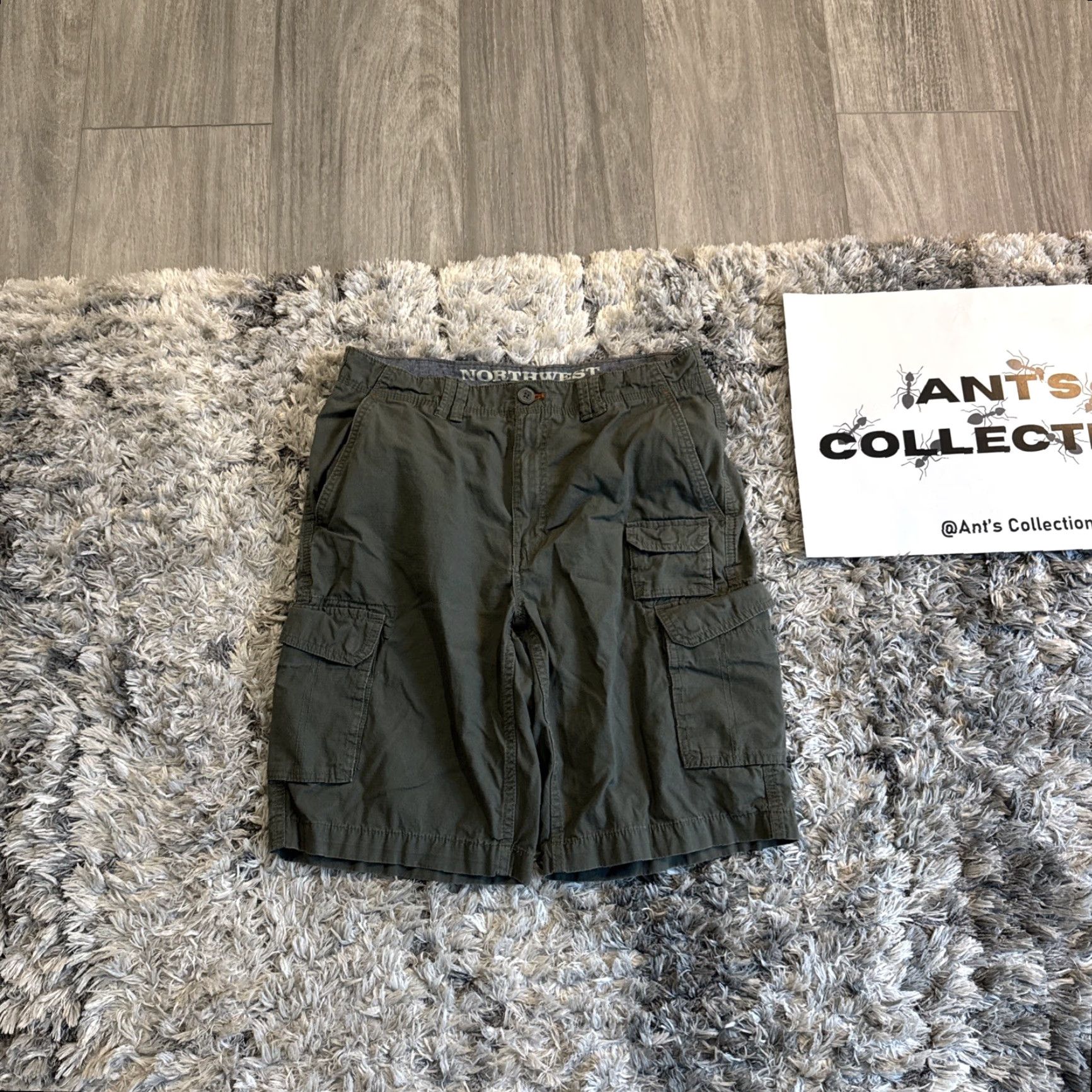 Vintage VINTAGE Northwest Territory Cargo Shorts Mens 32 Green Multi Pocket 00’s Y2K HTF Size US 32 / EU 48 - 2 Thumbnail