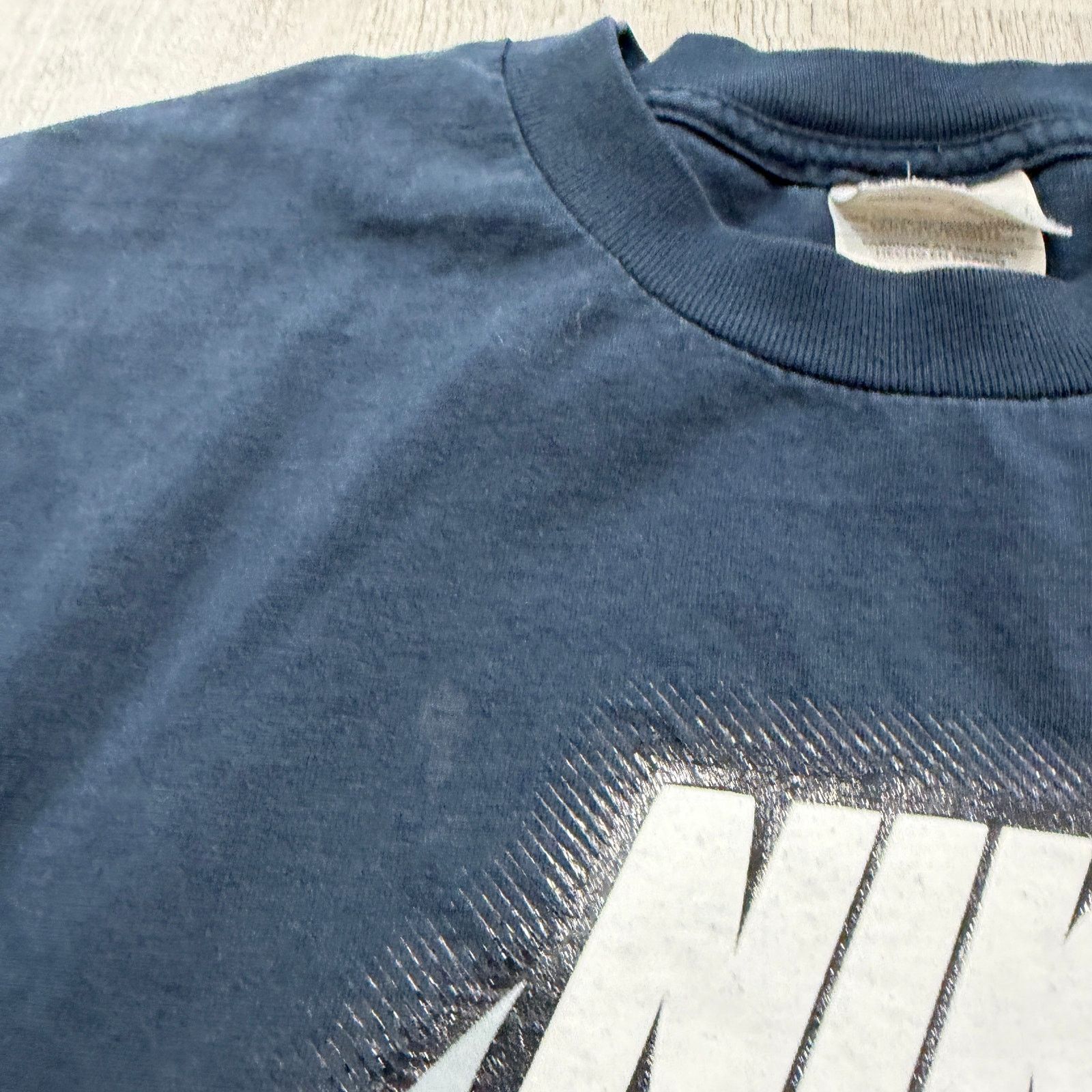 Nike Vintage Nike Swoosh Shirt Men's Large Blue Graphic Tee Size US L / EU 52-54 / 3 - 4 Thumbnail