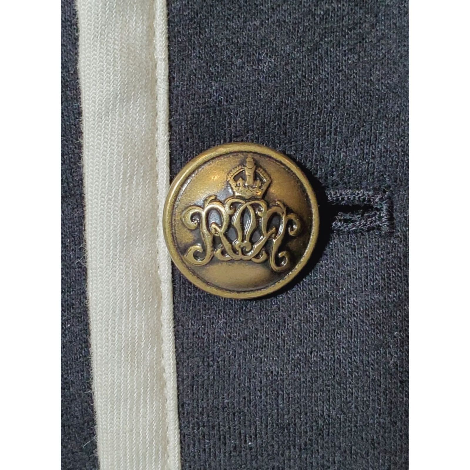 Polo Ralph Lauren Polo Ralph Lauren Black White Crest Knit Rowing Blazer Womens 12 Size XL / US 12-14 / IT 48-50 - 5 Thumbnail