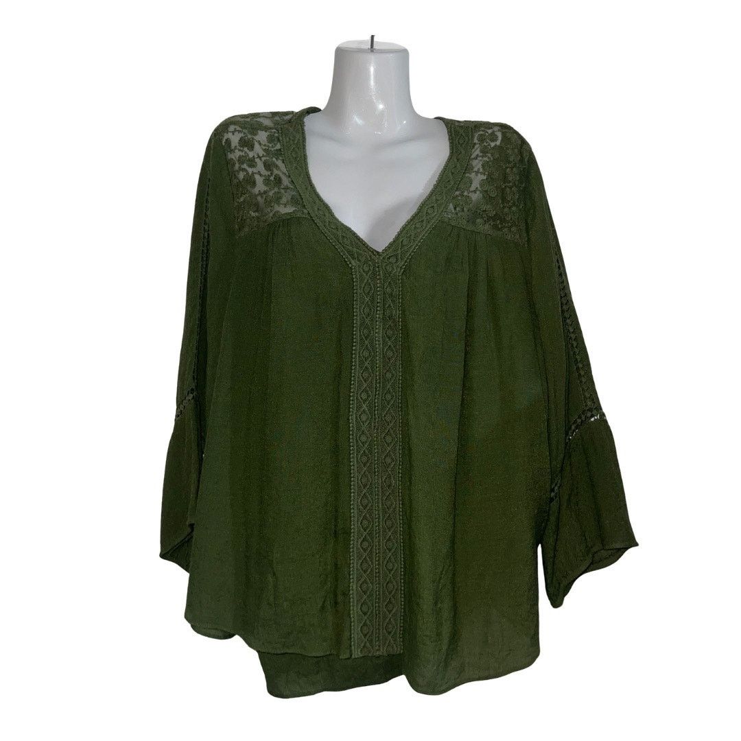 Other John Paul Richard Lace Trim Peasant Boho Blouse XL Whimsical Size XL / US 12-14 / IT 48-50 - 1 Thumbnail
