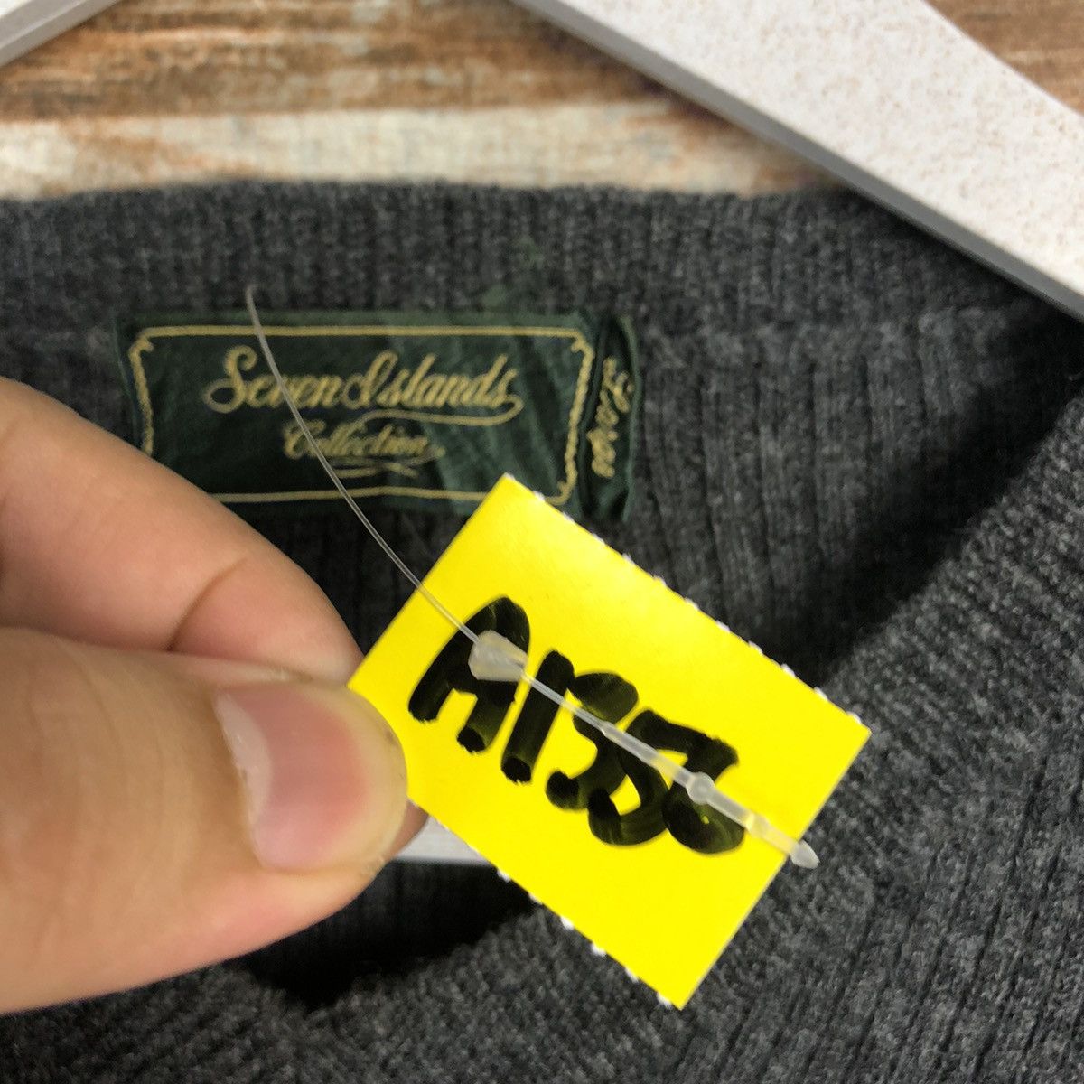 Homespun Knitwear × Japanese Brand Seven Island Grey Knitwear #A1356 Size M / US 6-8 / IT 42-44 - 10 Thumbnail