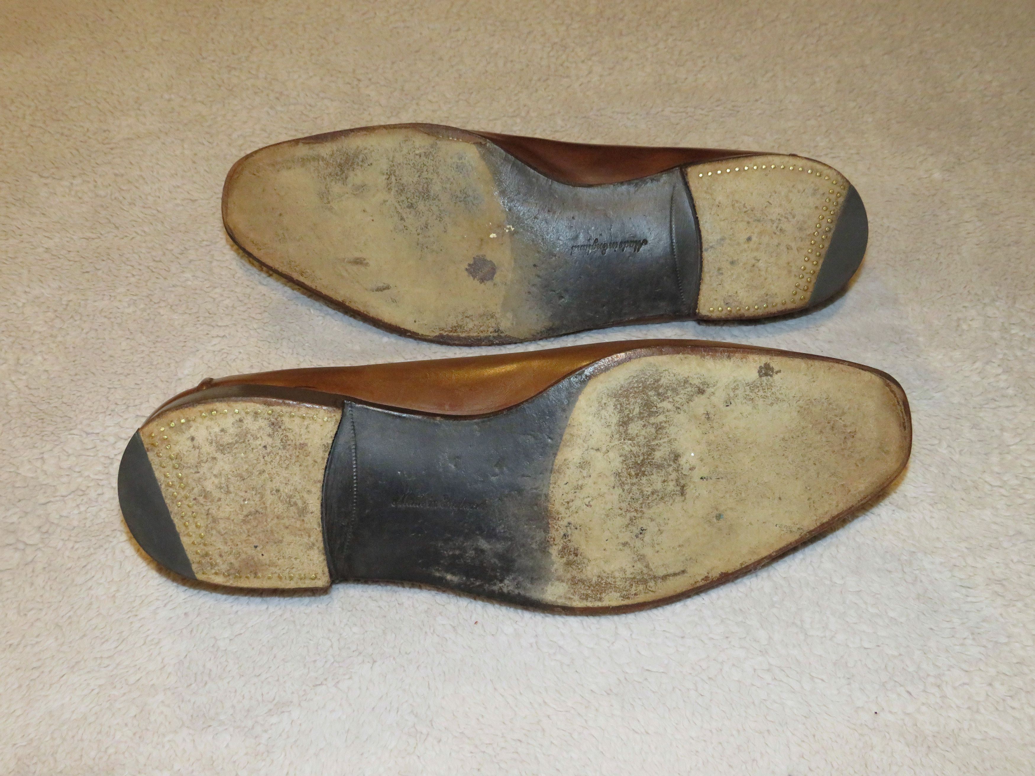Edward Green × Ralph Lauren Purple Label Brown Antiqued Loafers 11.5 E Size US 11.5 / EU 44-45 - 8 Thumbnail