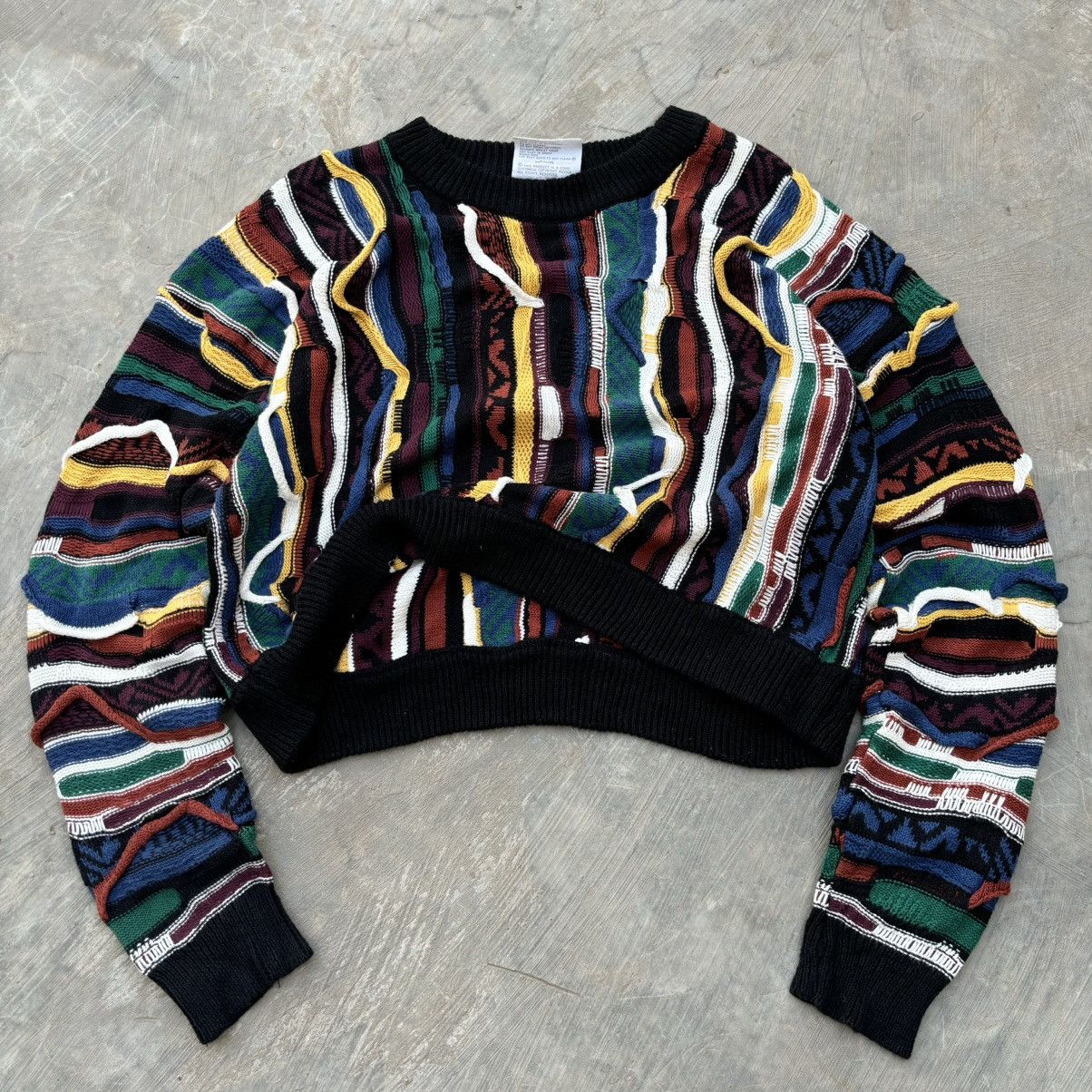 Coogi Crazy Vintage 90s Coogi 3D Knit Sweater Size L / US 10 / IT 46 - 1 Thumbnail