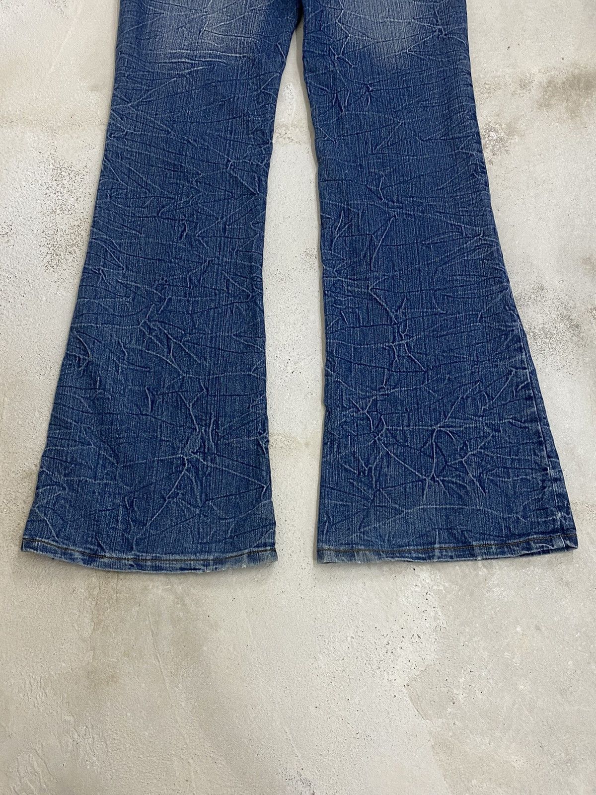 If Six Was Nine × Japanese Brand Flare Je Classic Jean Sw.d 07 Blue Way Whisker Honeycomb Sty Size US 29 - 10 Thumbnail