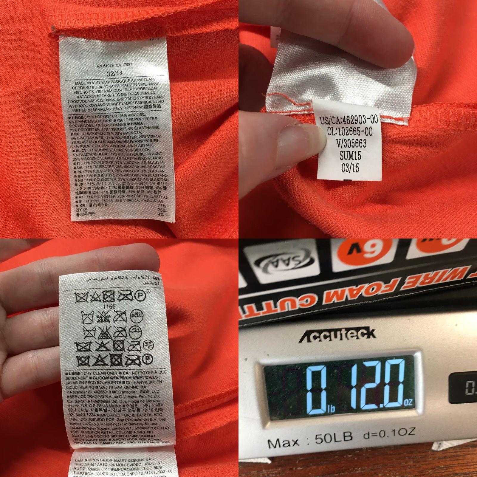 Banana Republic Banana Republic Straight & Pencil Skirt Women Orange Casual Knee Length 32 14 Regular Zip Lined Stretch (Vintage: No) Womens Size 24" / US 00 / IT 34 - 9 Thumbnail