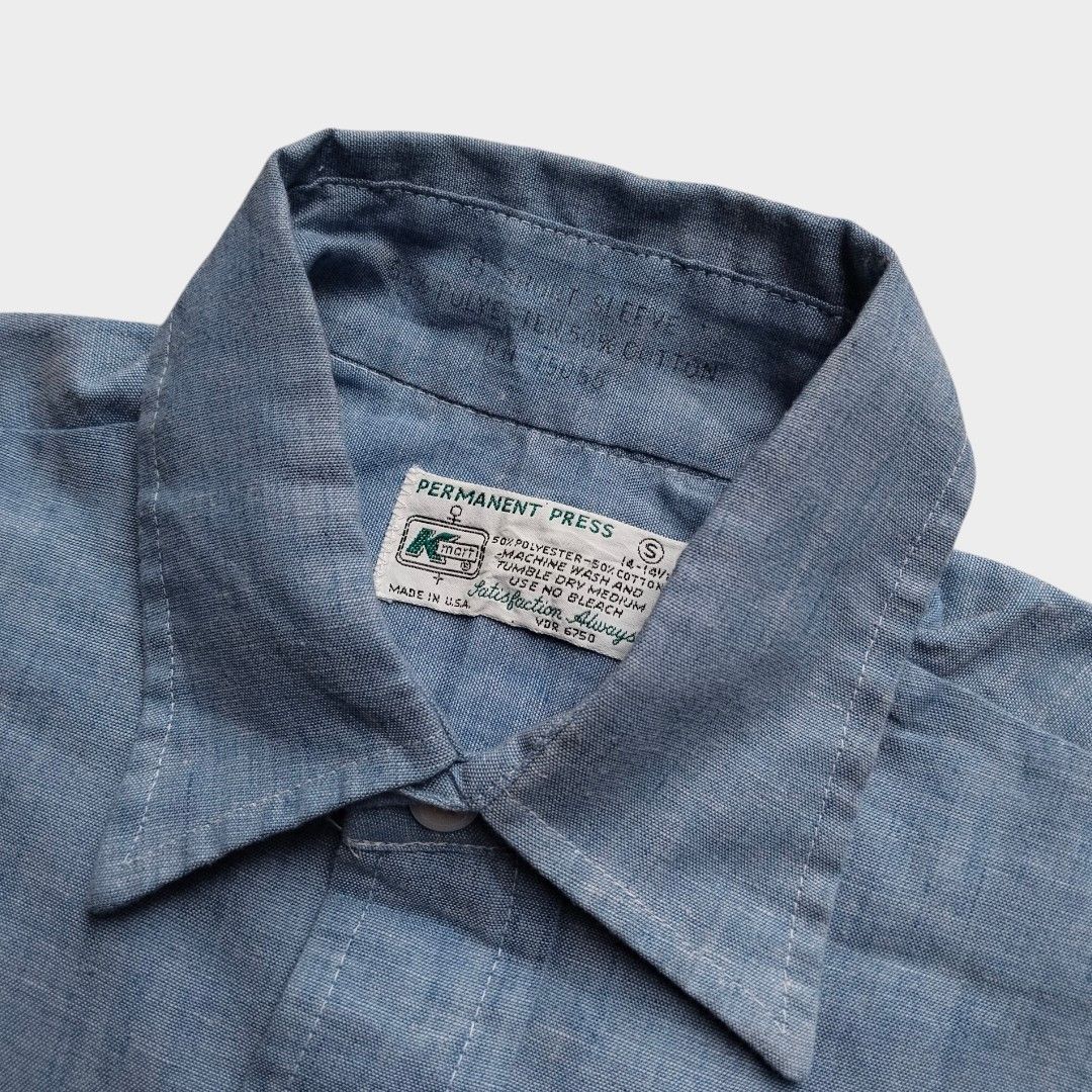 Arrow 1970's Kmart chambray work shirt Size US S / EU 44-46 / 1 - 4 Thumbnail