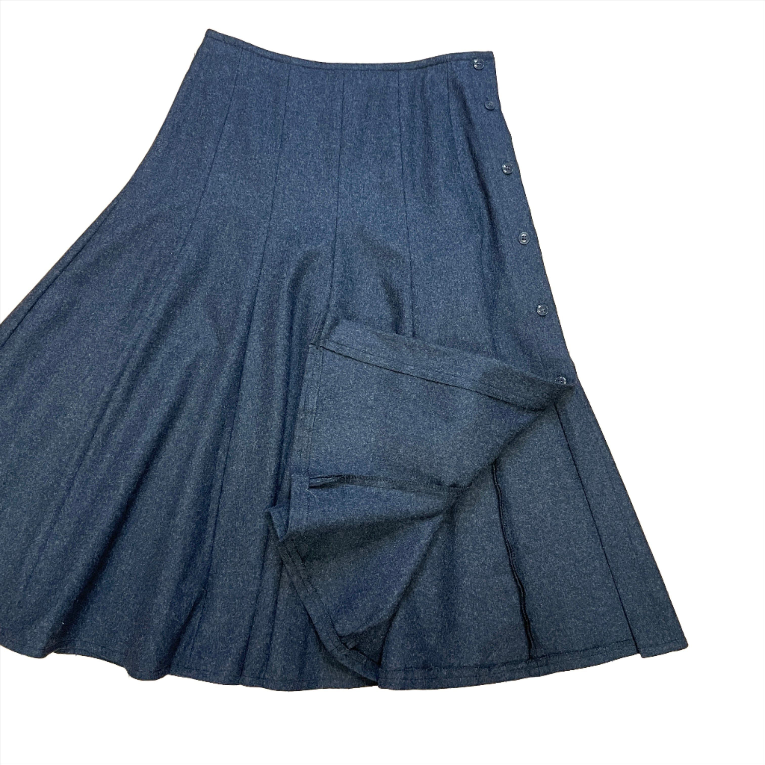 Kenzo Kenzo Paris Vintage Designer Wool Skirt Made in France Size 26" Size 26" / US 2 / IT 38 - 1 Thumbnail