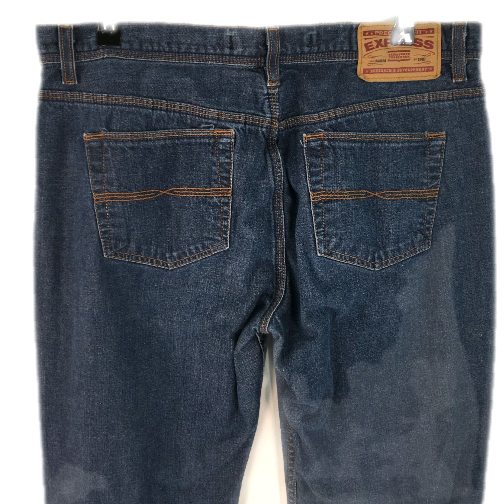 Express Express Precision Fit Hipster Flare Jeans Blue Womens Size 13/14 Regular 28 in Inseam Size 34" / US 12 / IT 48 - 4 Thumbnail