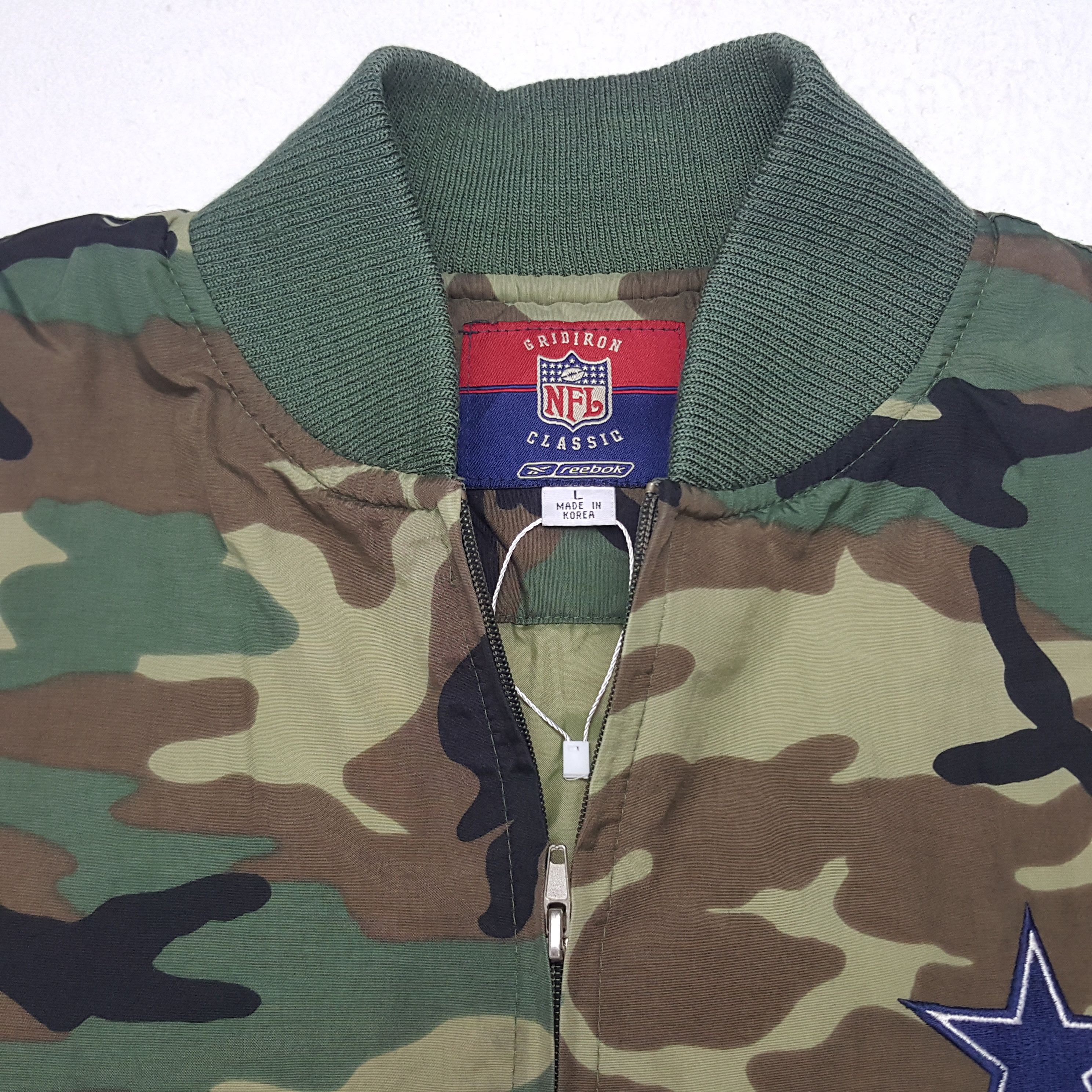 NFL × Vintage Vintage NFL Cowboys Camo Zipper Jacket Size US XXL / EU 58 / 5 - 5 Thumbnail