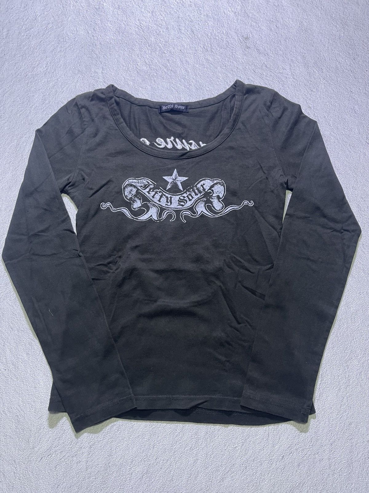 Japanese Brand Y2K JEFFY SOUR long sleeve tshirt Size S / US 4 / IT 40 - 5 Thumbnail
