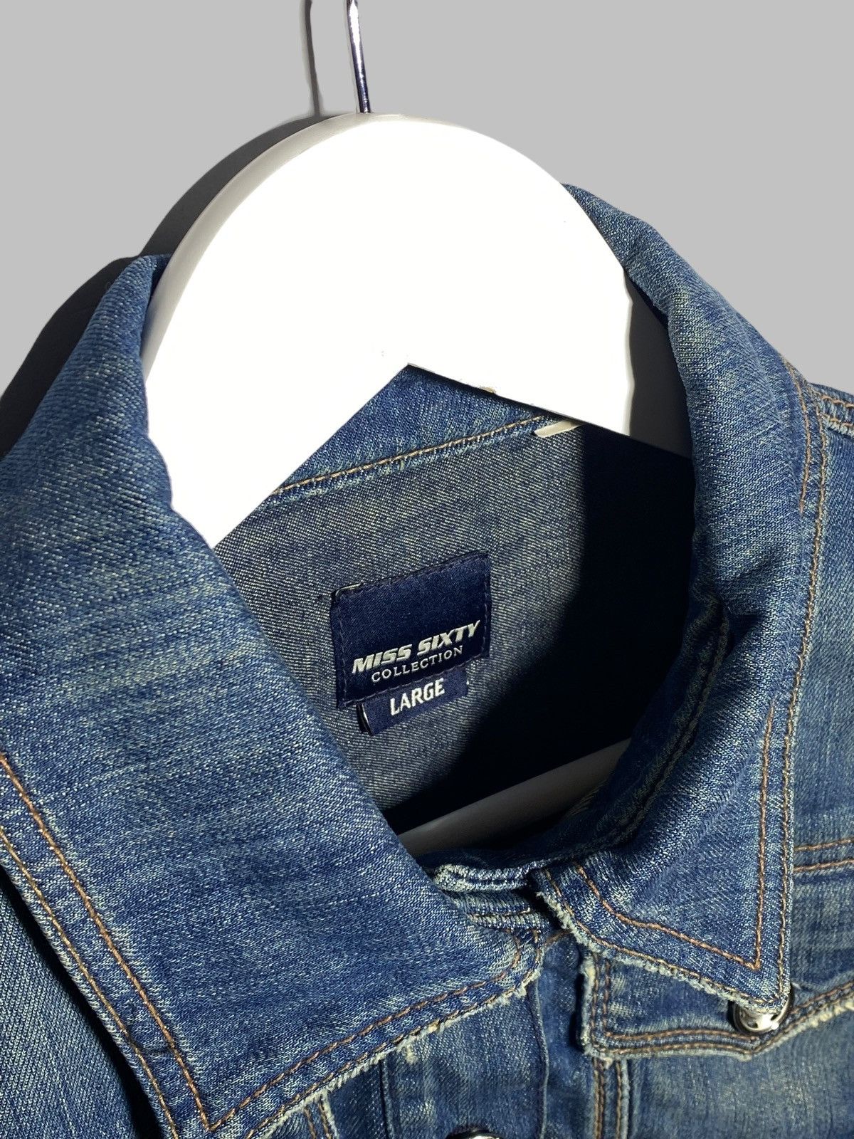 Miss Sixty × Vintage Vintage Miss Sixty Denim Vest Jacket Rare Y2k Style Size L / US 10 / IT 46 - 12 Thumbnail