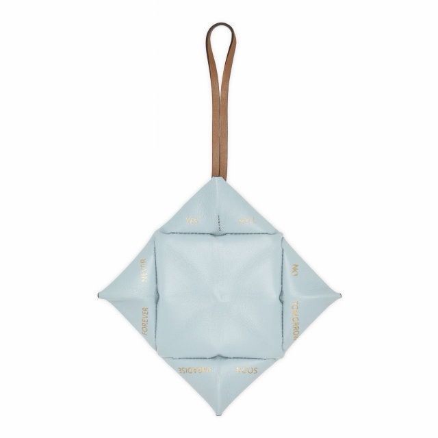 Fendi Fendi Fortune Cookie Nappa Fortune Teller Bag Charm Blue Size ONE SIZE - 4 Thumbnail