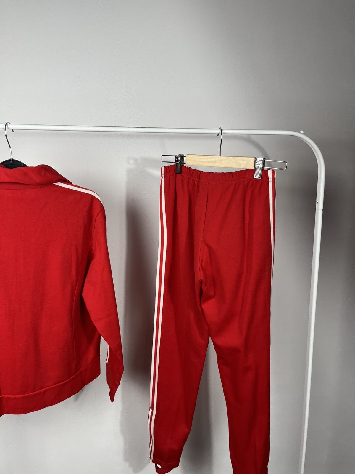 Adidas Vintage Adidas Red Tracksuit Jacket Pants Set Size XXS Size XXS / US 00 / IT 34 - 16 Thumbnail