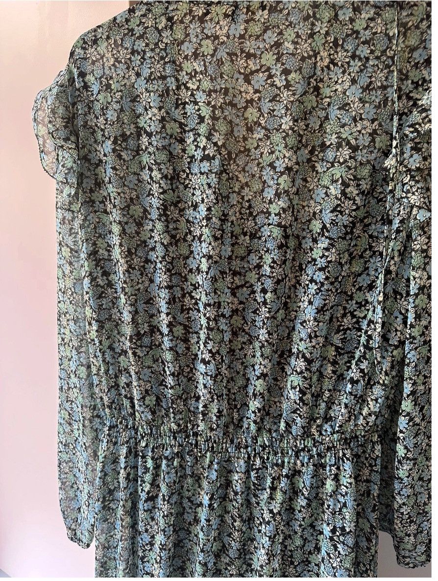 Maje New French Designer Floral Midi Dress Size M / US 6-8 / IT 42-44 - 10 Thumbnail