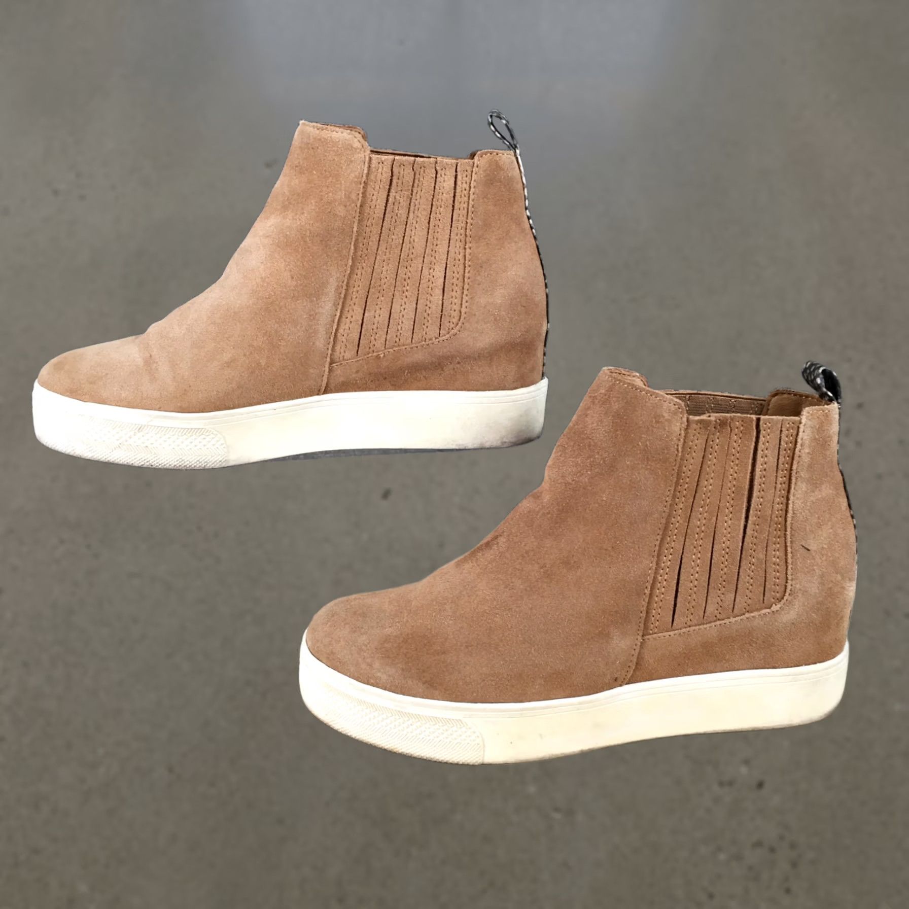 Dolce Vita Dolce Vita Boots Women Chelsea Leather Pull On Hidden Wedge Casual Brown 8.5 M Shoe Size US 9 / IT 39 - 1 Thumbnail