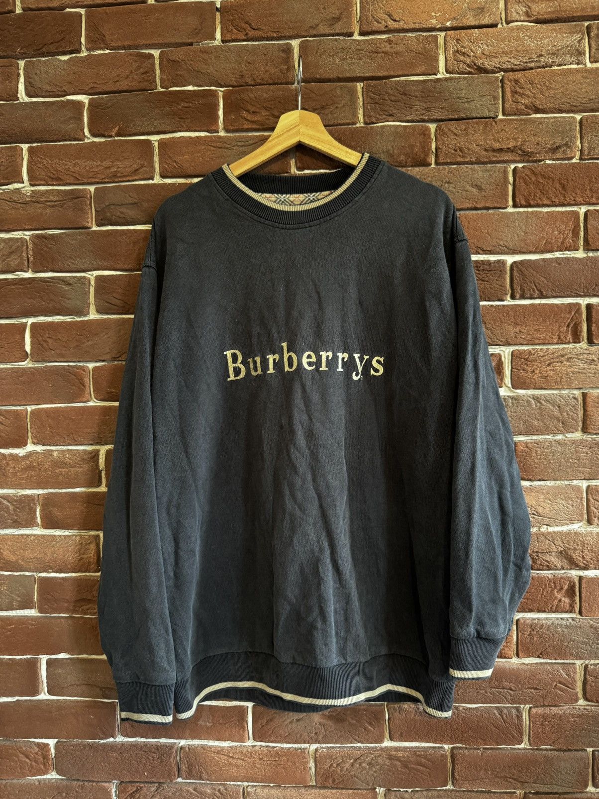 【Burberrys】1990s Logo Embroidery Sweat Burberry × Vintage Vintage 90s Burberrys Sweatshirt
