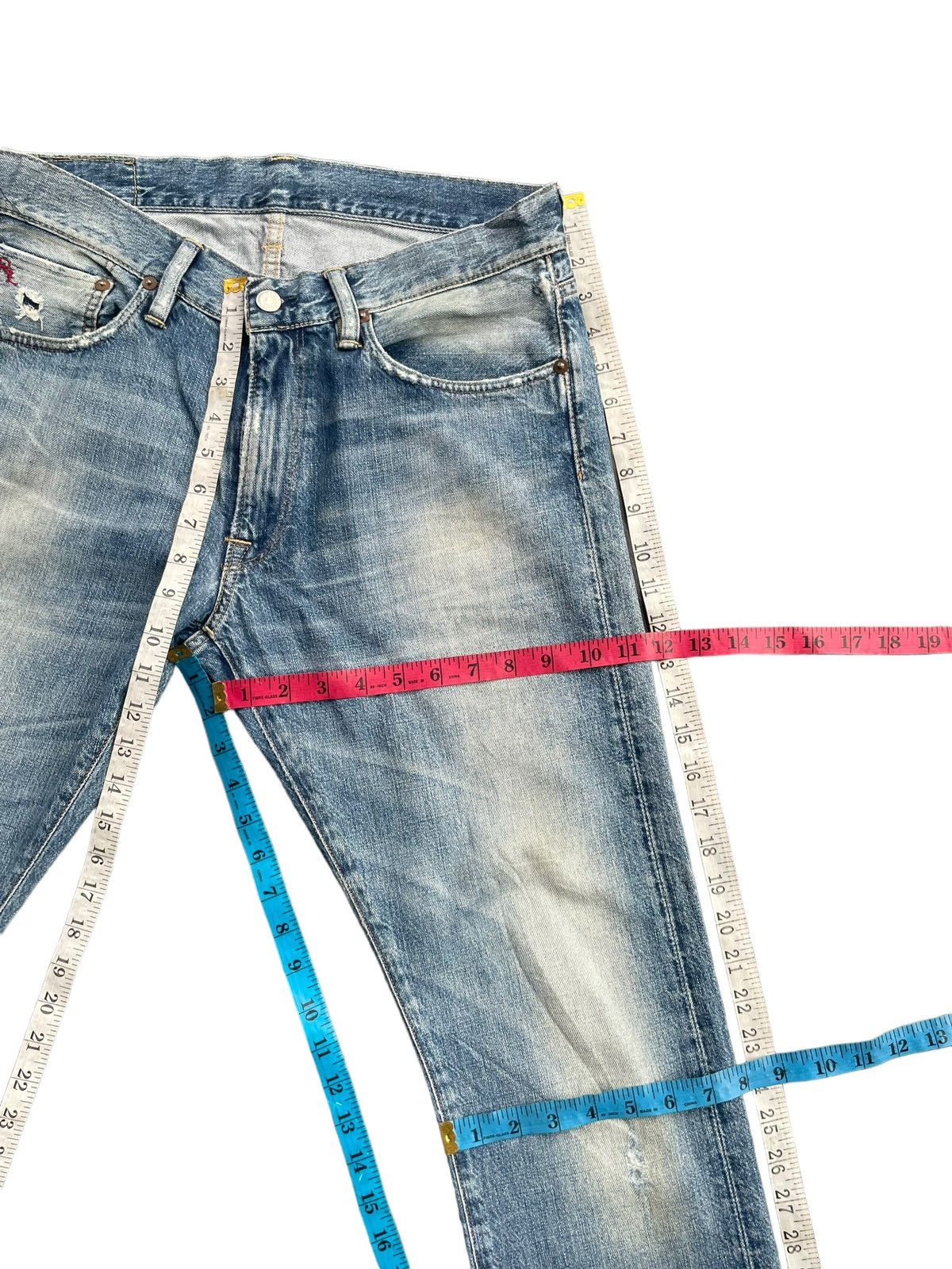 Ralph Lauren Ralph Lauren Slim Straight Distresed Denim Size US 33 - 24 Thumbnail