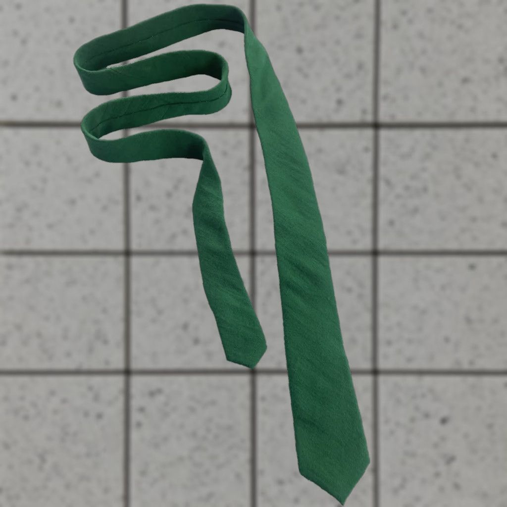 Original Penguin VINTAGE Original Penguin Tie Green Linen Cotton Skinny Neck Tie 2.5" Classic 57"-60" Mens Size ONE SIZE - 1 Thumbnail