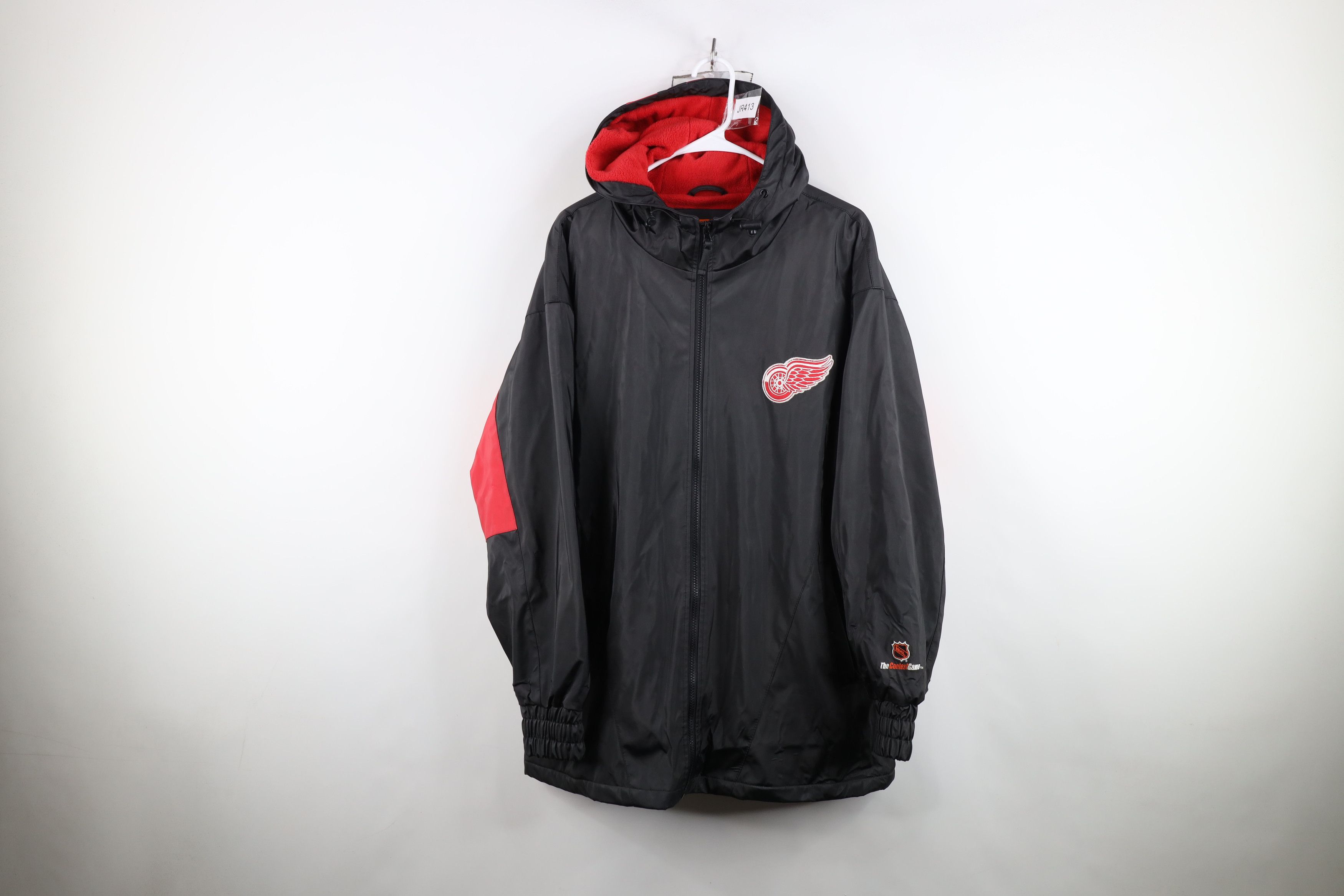 Vintage Vintage 90s Fleece Lined Detroit Red Wings Hockey Jacket Size US M / EU 48-50 / 2 - 1 Thumbnail