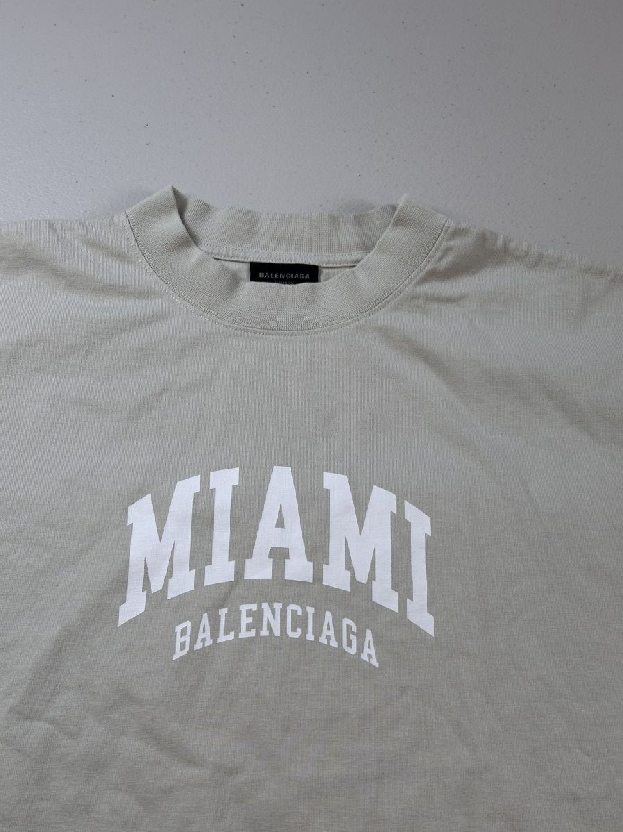 Balenciaga Balenciaga Miami T Shirt Tan Size US S / EU 44-46 / 1 - 2 Thumbnail