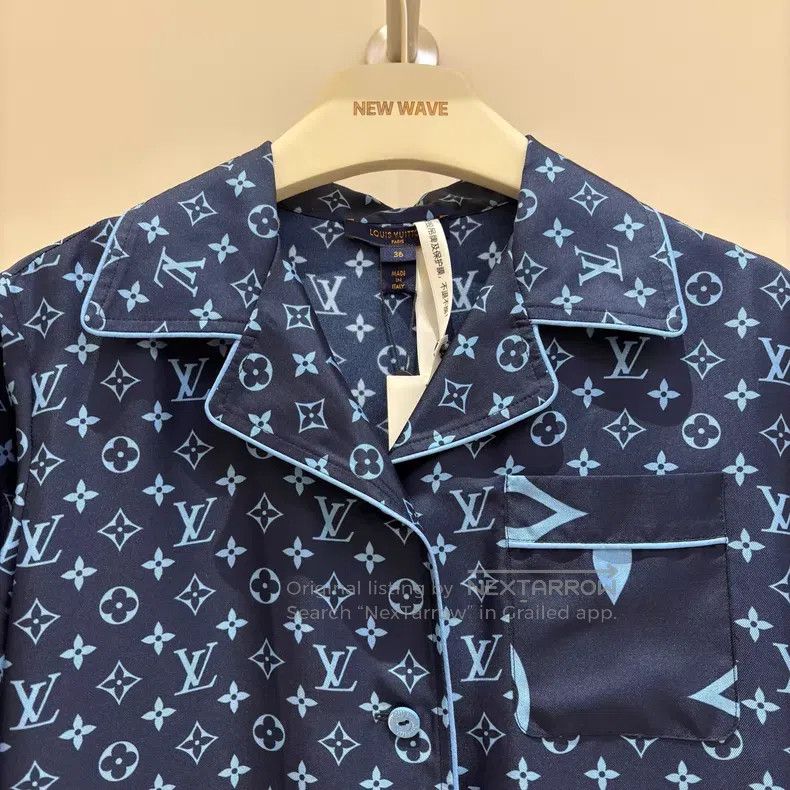 Louis Vuitton Louis Vuitton ESCALE long sleeve pajama shirt Size XS / US 0-2 / IT 36-38 - 3 Thumbnail
