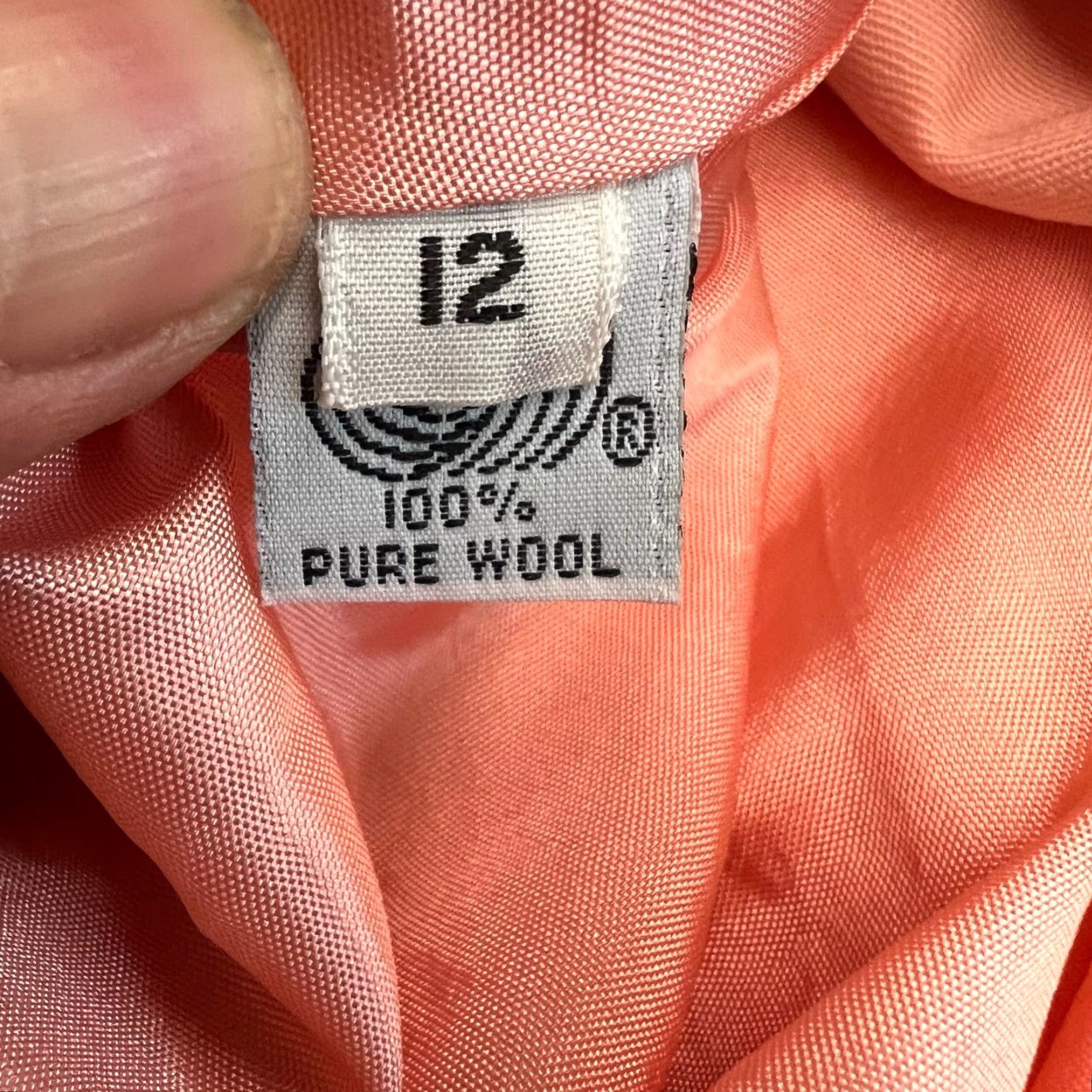 Vintage VINTAGE Lillie Rubin Blazer Womens Size 12 Pink Wool Blazer Size XL / US 12-14 / IT 48-50 - 7 Thumbnail