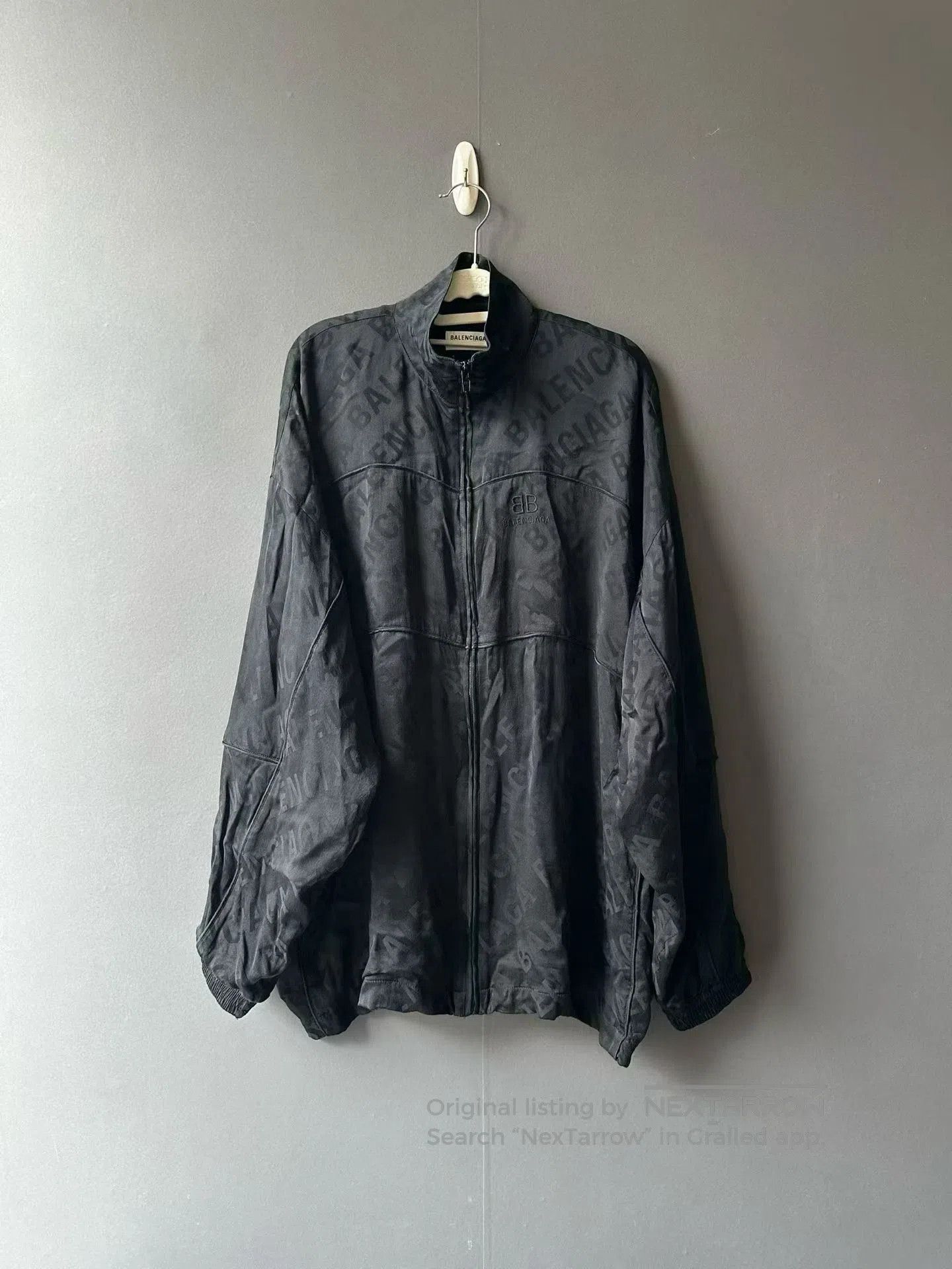 Balenciaga Balenciaga Dark Pattern Silk Jacket. Size US M / EU 48-50 / 2 - 1 Thumbnail
