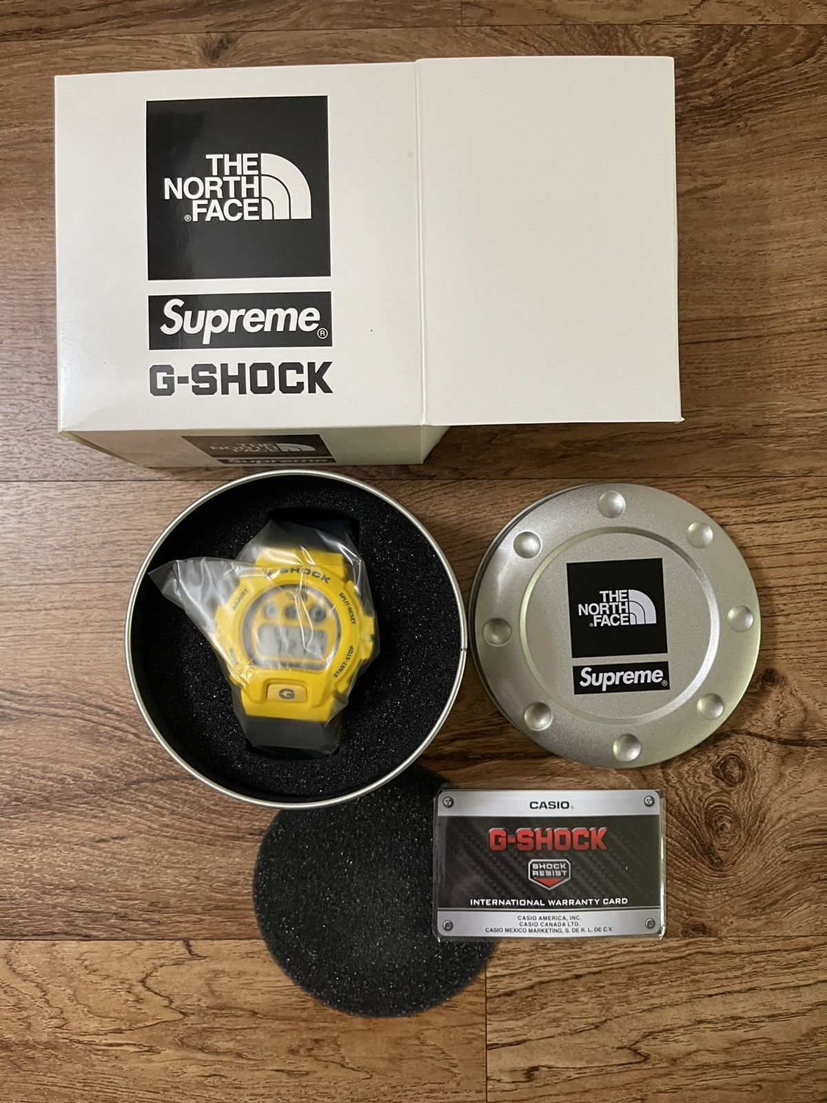 G Shock × Supreme × The North Face Supreme TNF G shock yellow 